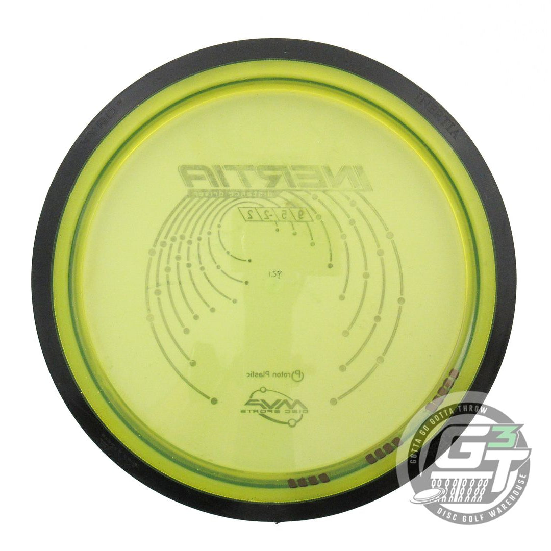 USED MVP Disc Sports Proton Inertia 160g Yellow Distance Driver Golf Disc