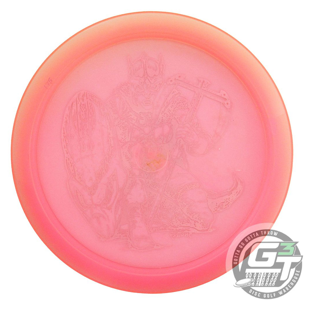 USED Innova XXL BARBARIAN Champion Teebird 175g Pink Gold Star Foil Driver Disc