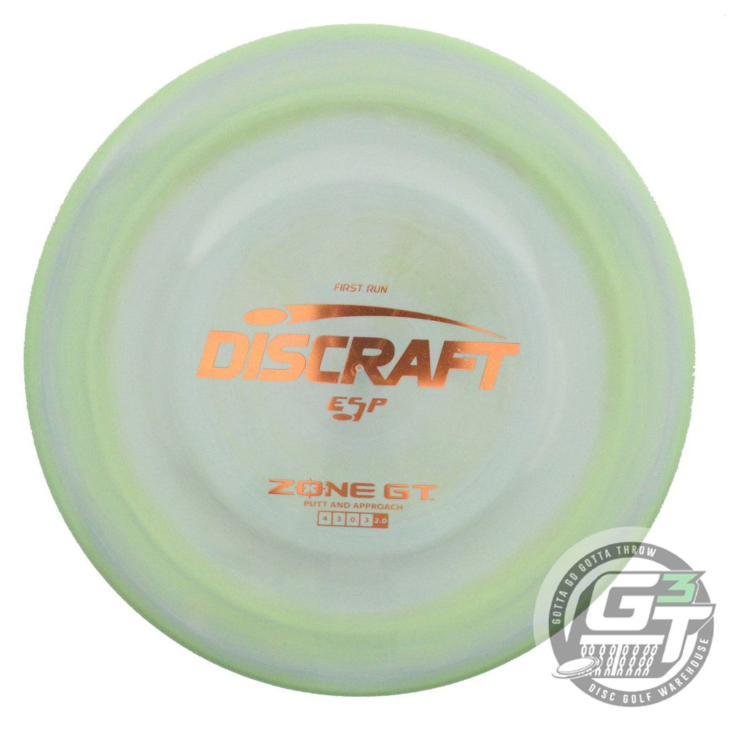USED Discraft FIRST RUN ESP Zone GT 174g Olive-Gray Copper Foil Putter Golf Disc