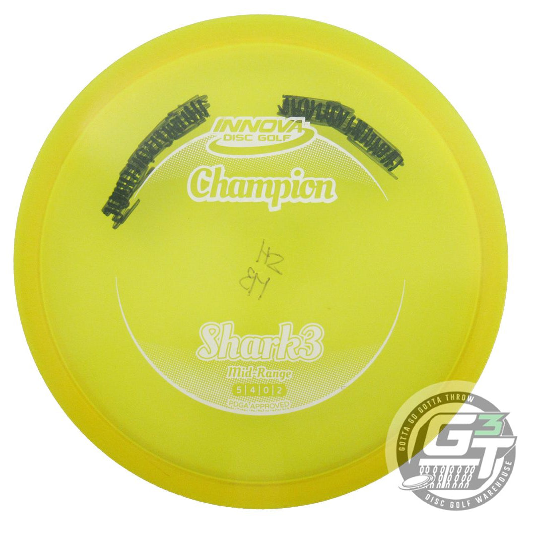 USED Innova Champion Shark3 173g Yellow White Stamp Midrange Golf Disc
