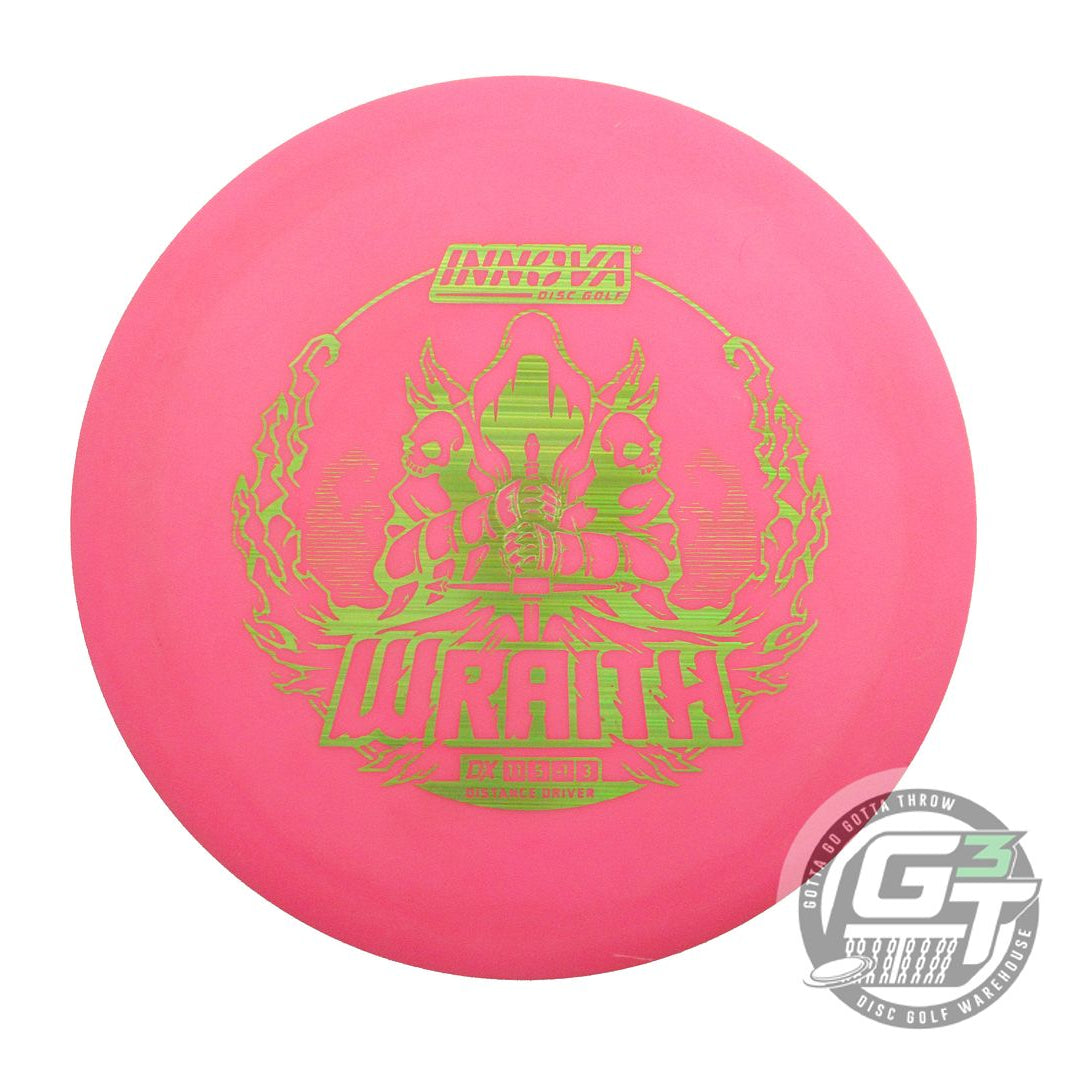 USED Innova DX Wraith 166g Pink Lime Laser Foil Distance Driver Golf Disc