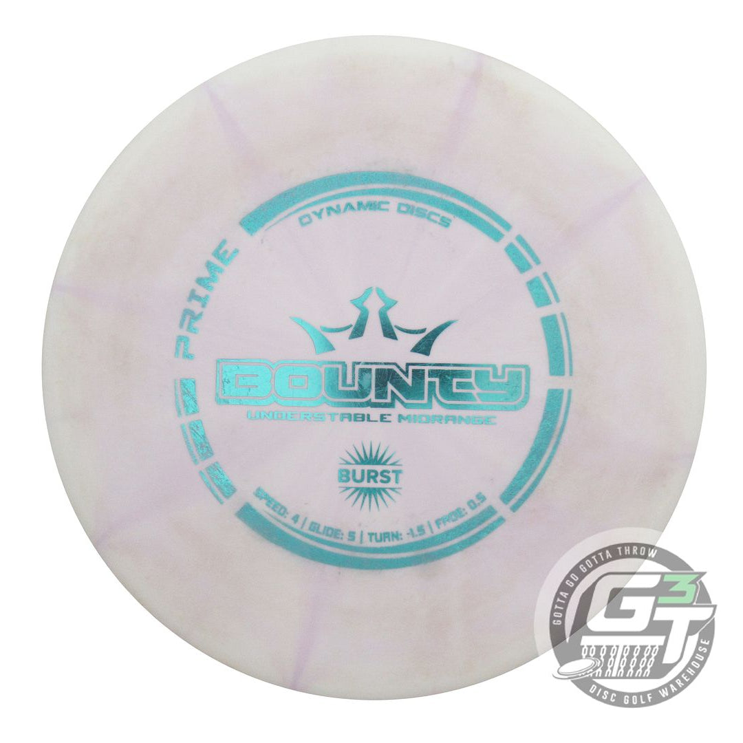 USED Dynamic Discs Prime Burst Bounty 178g Lilac Aqua Foil Midrange Golf Disc