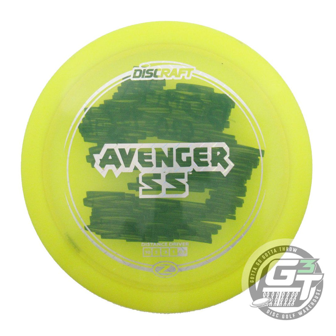 USED Discraft Z Avenger SS 175g Yellow Diamond Plate Foil Distance Driver Disc