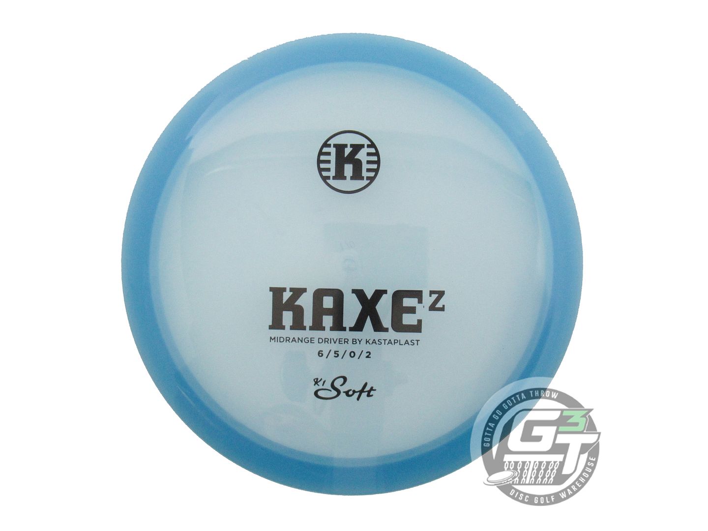 USED Kastaplast K1 Soft Kaxe Z 170g Blue Black Stamp Midrange Golf Disc