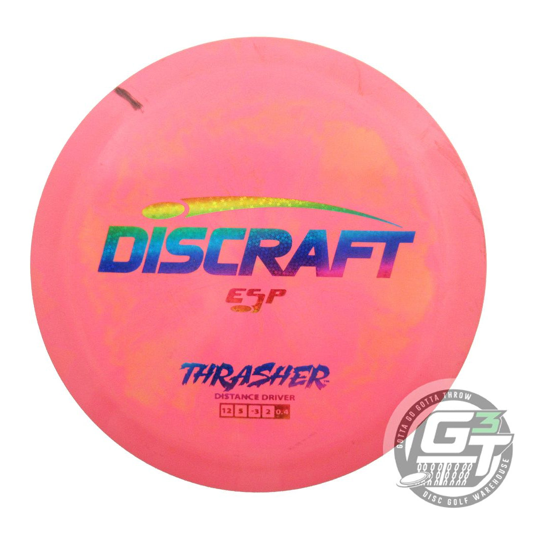 USED Discraft ESP Thrasher 175g Pink-Orange Rainbow Star Distance Driver Disc