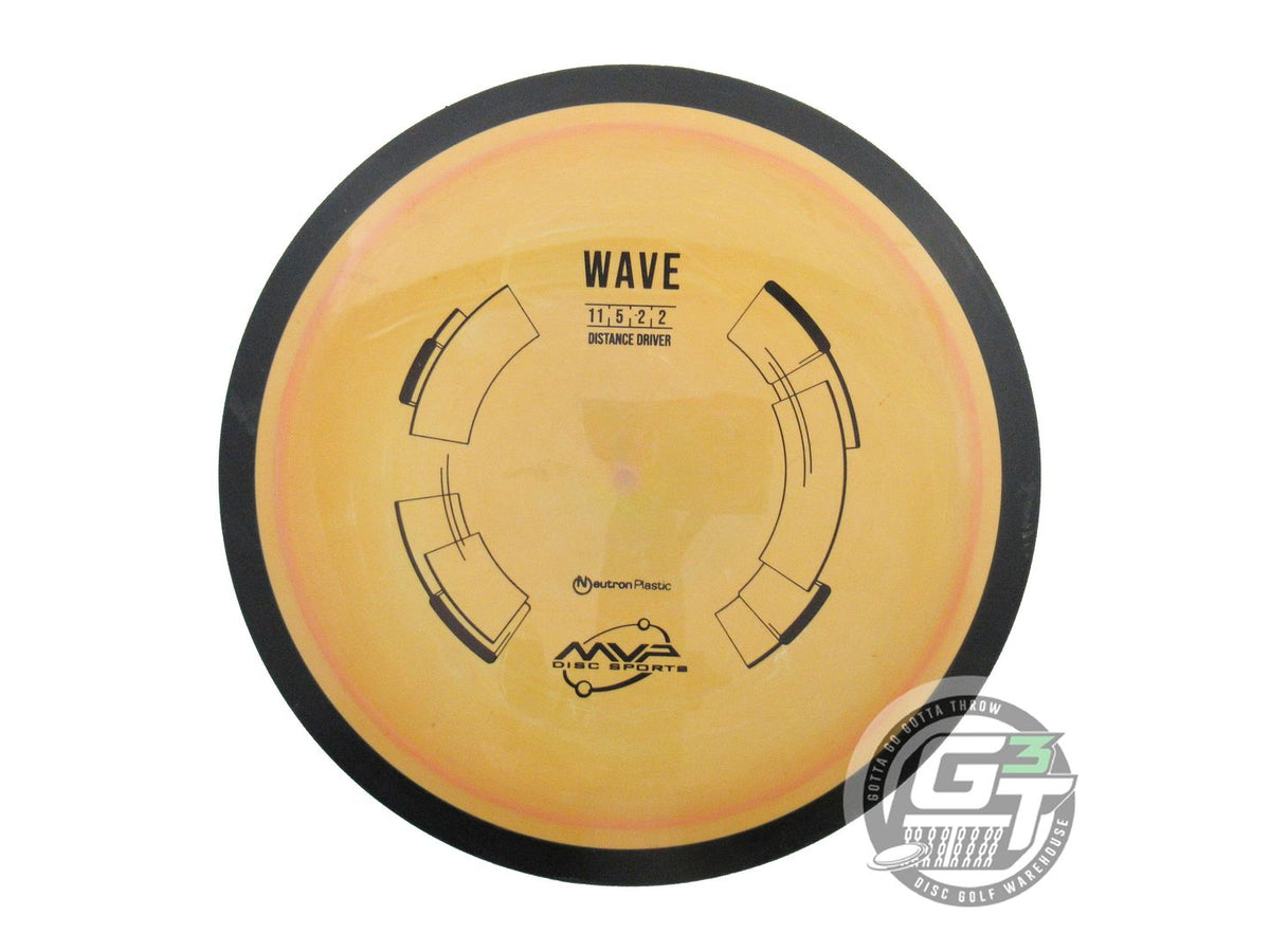 USED MVP Disc Sports Neutron Wave 163g Marigold Distance Driver Golf Disc