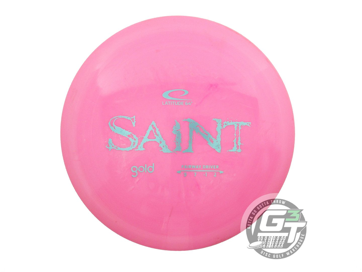USED Latitude 64 Gold Saint 169g Pink Aqua Foil Fairway Driver Golf Disc