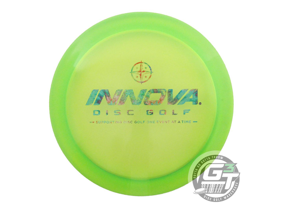 USED Innova Champion Mystere 177g Lime Fireworks Foil Distance Driver Golf Disc