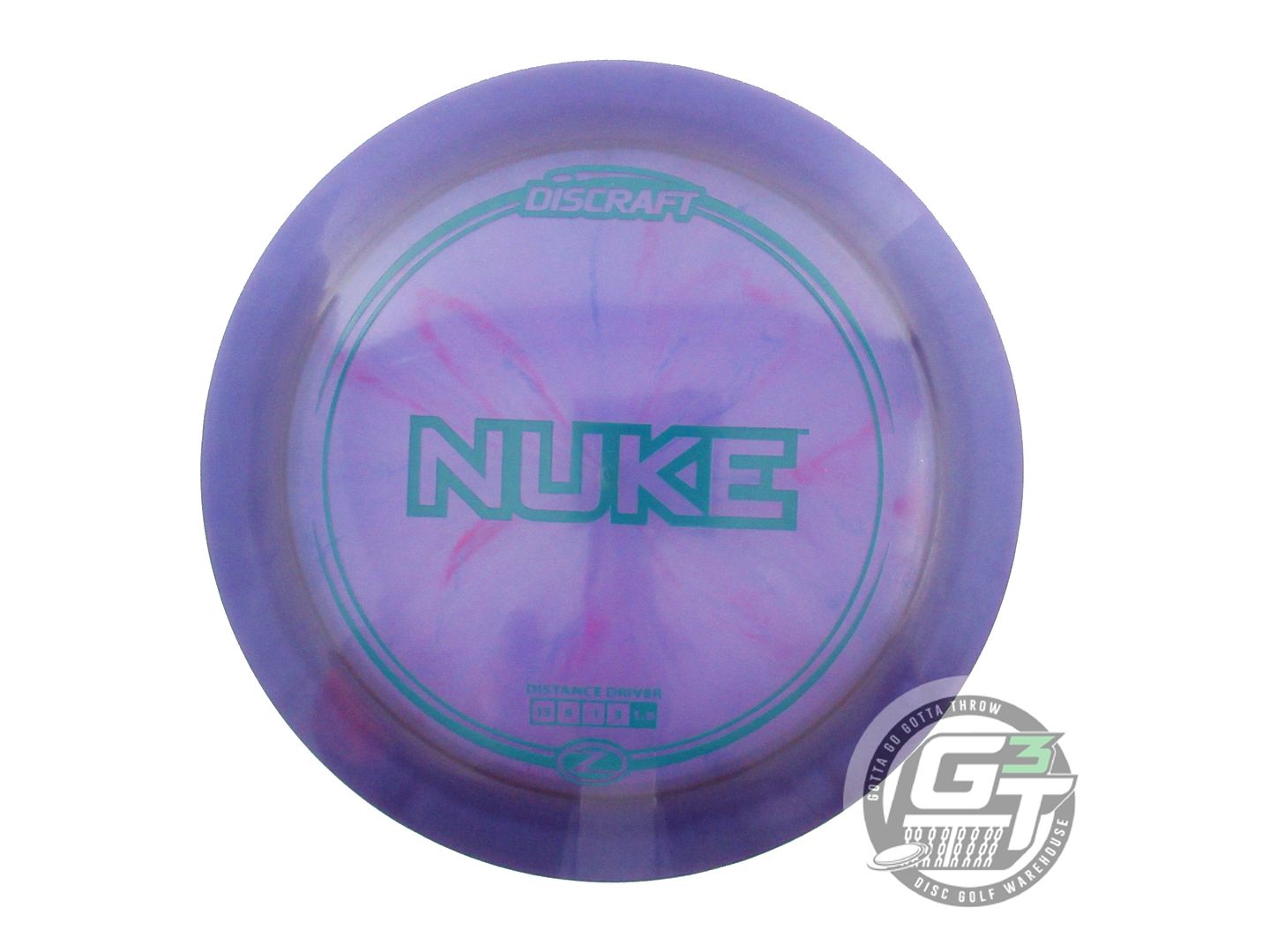 NOS Discraft Z Nuke 178g Purple Green Stamp Distance Driver Golf Disc