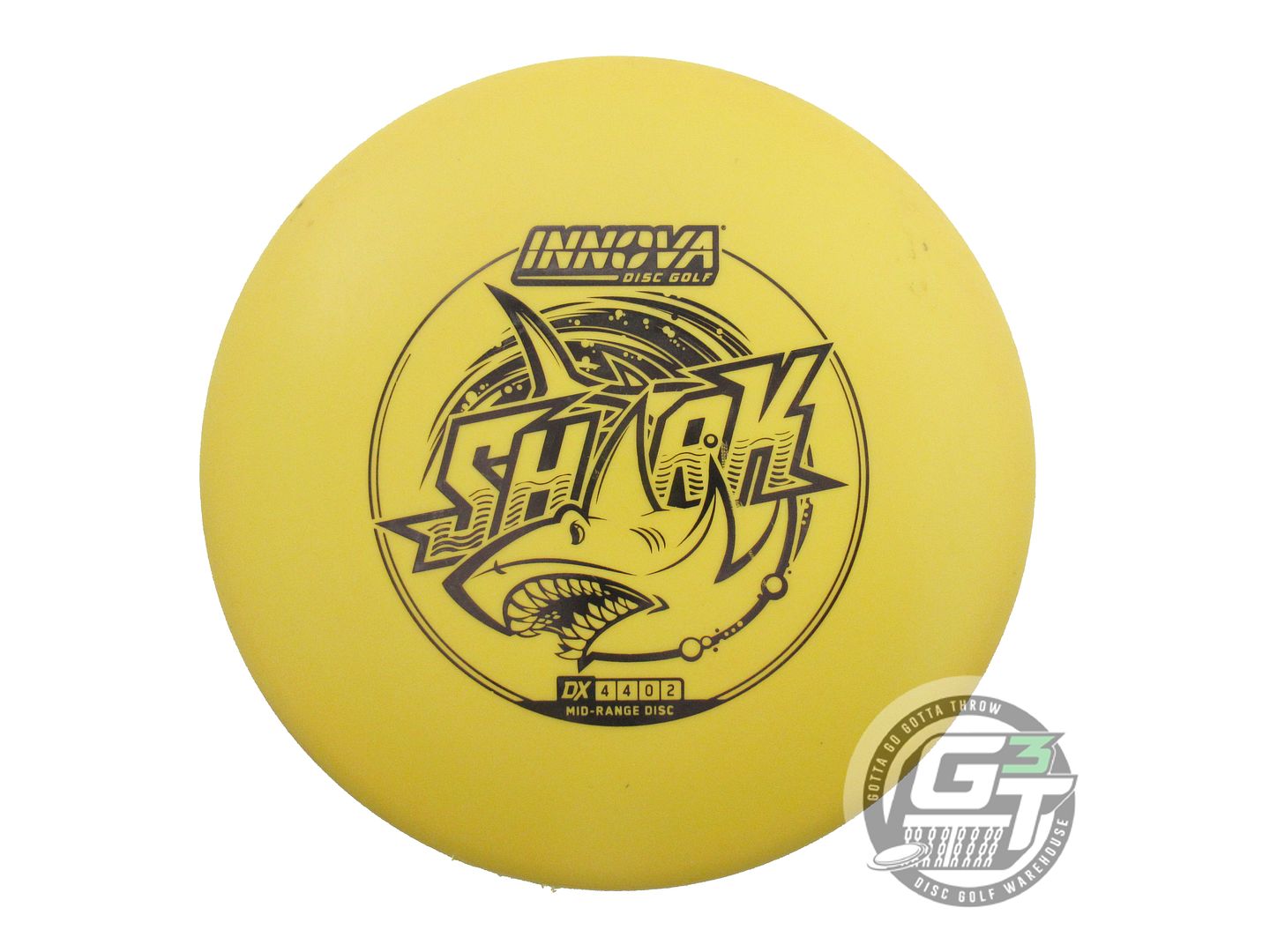 USED Innova DX Shark 147g Yellow Black Stamp Midrange Golf Disc