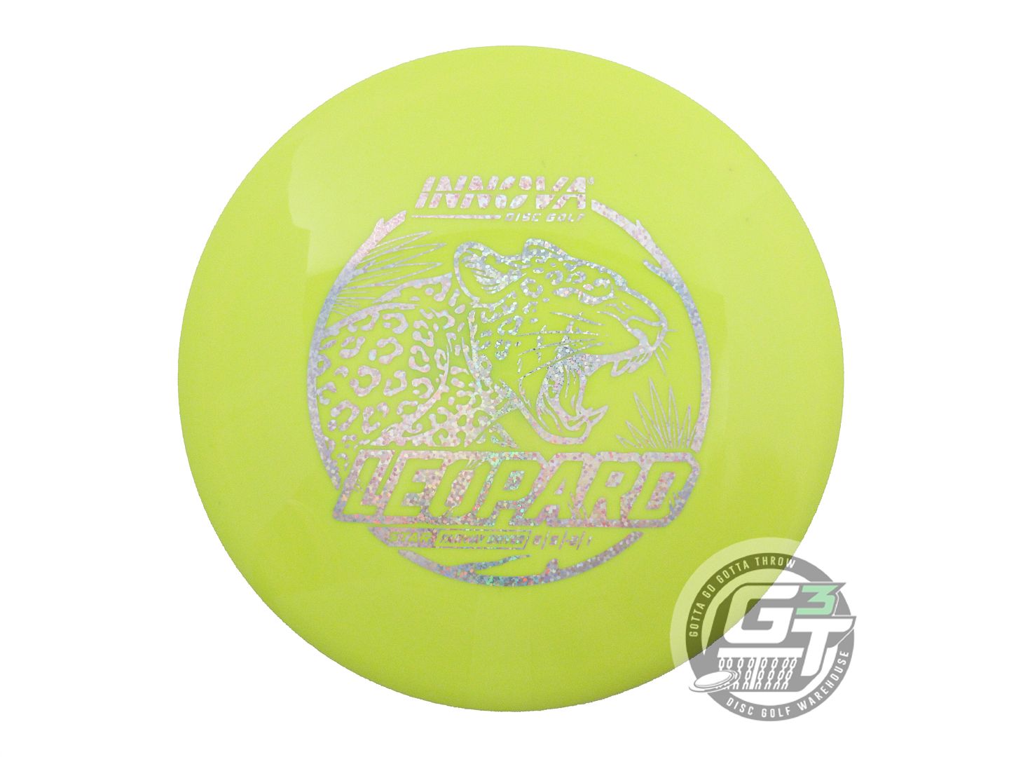 USED Innova Star Leopard 168g Yellow Silver Glitter Foil Fairway Driver Disc