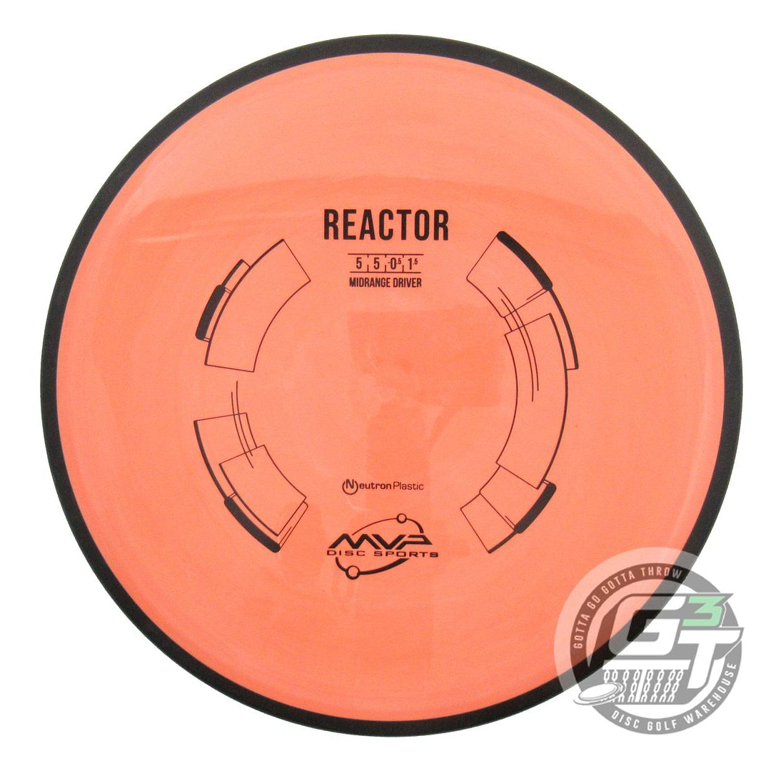 USED MVP Disc Sports Neutron Reactor 176g Peach Midrange Golf Disc