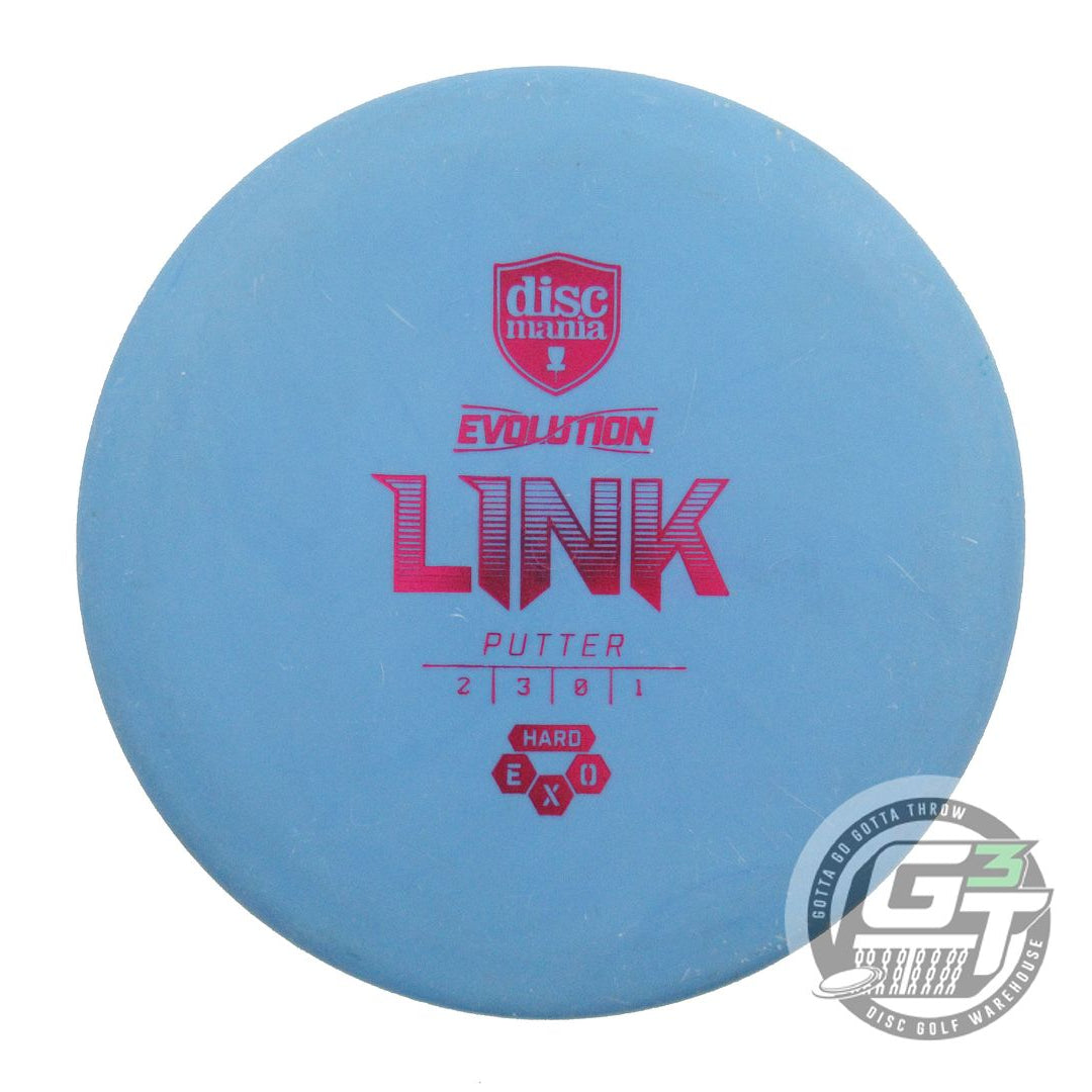 USED DiscMania EXO Hard Link 176g Blue Purple Foil Putter Golf Disc