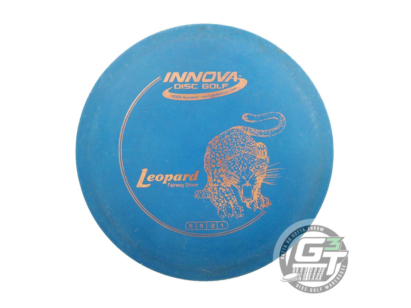 USED Innova DX Leopard 144g Blue Copper Foil Fairway Driver Golf Disc