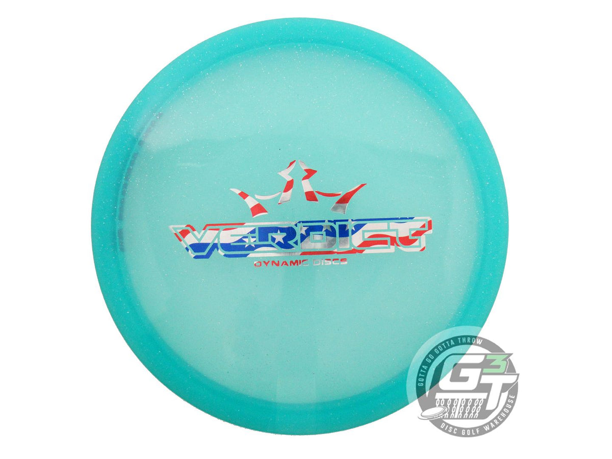 USED Dynamic Discs Lucid Verdict 177g Aqua Flag Foil Midrange Golf Disc