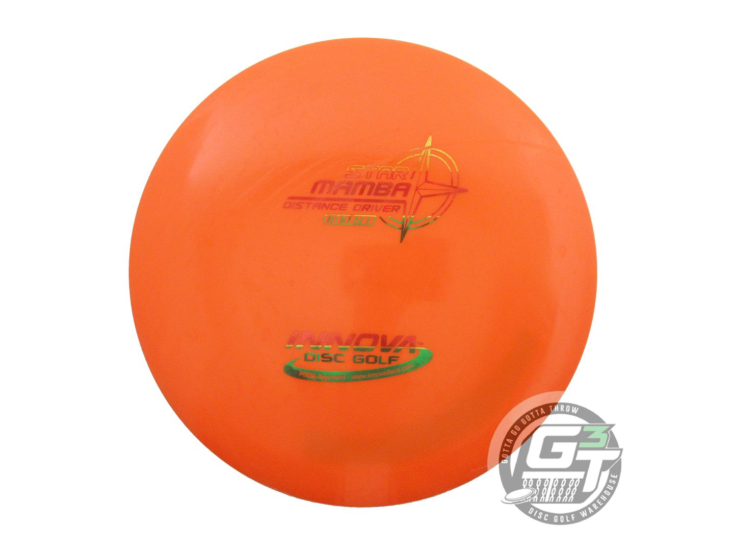 USED Innova Star Mamba 168g Orange Rasta Foil Distance Driver Golf Disc