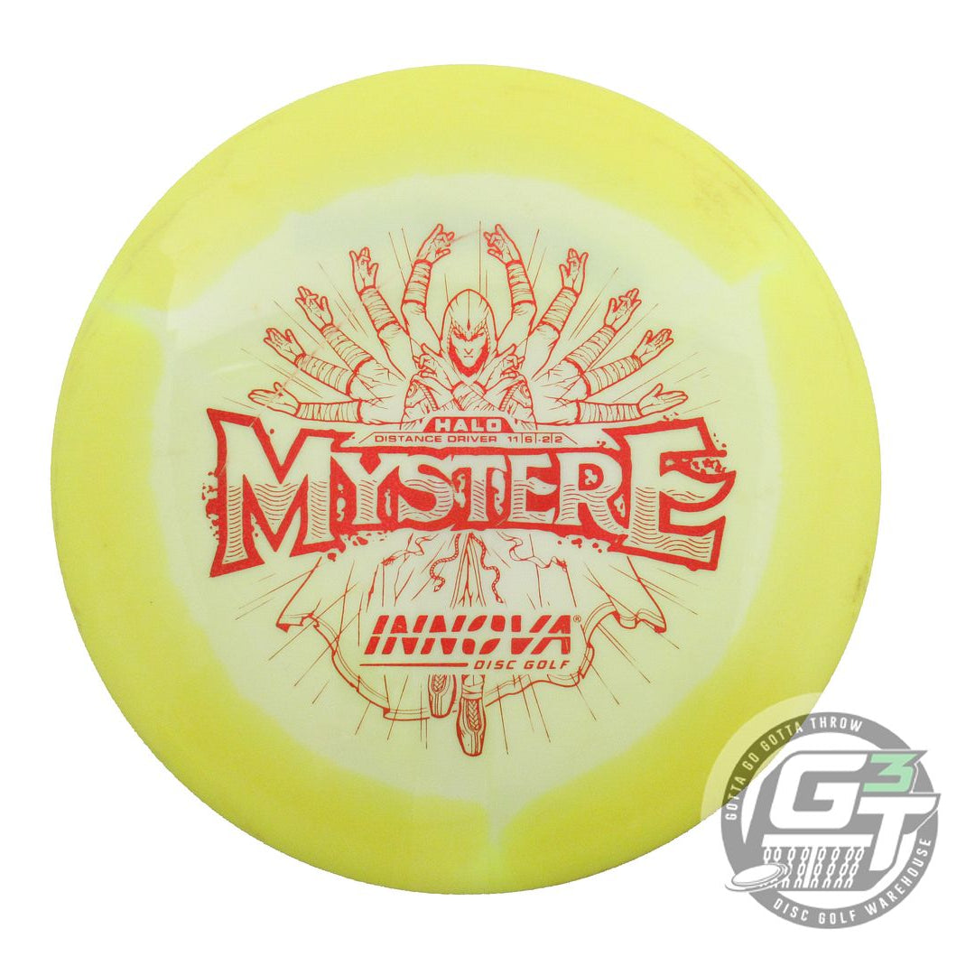 USED Innova Halo Star Mystere 175g Yellow-White Distance Driver Golf Disc