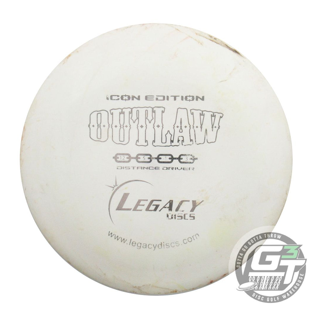 USED Legacy Discs Icon Outlaw 175g White Gray Foil Distance Driver Golf Disc