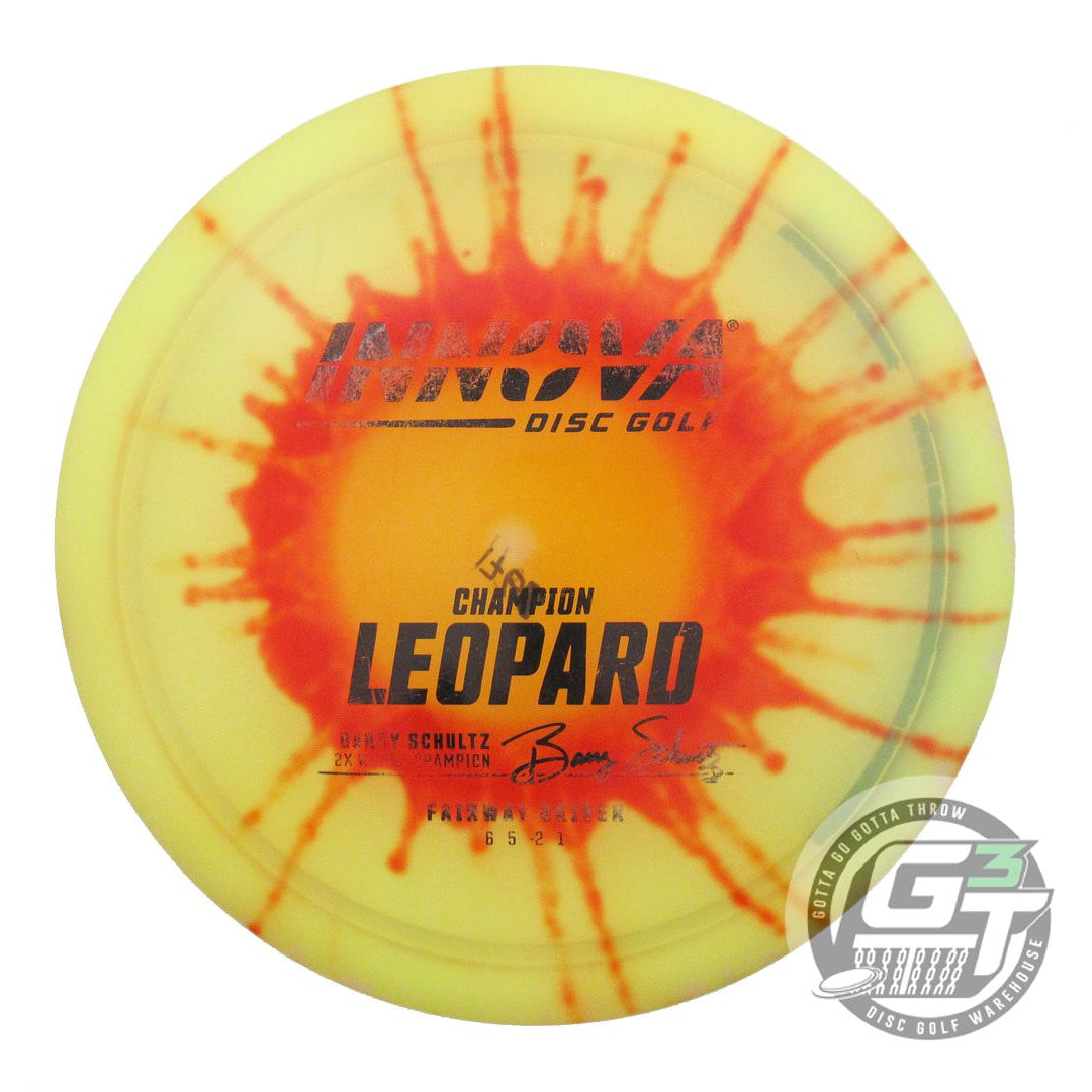 USED Innova I-DYE Champion Leopard 176g Yellow Burst Fairway Driver Golf Disc