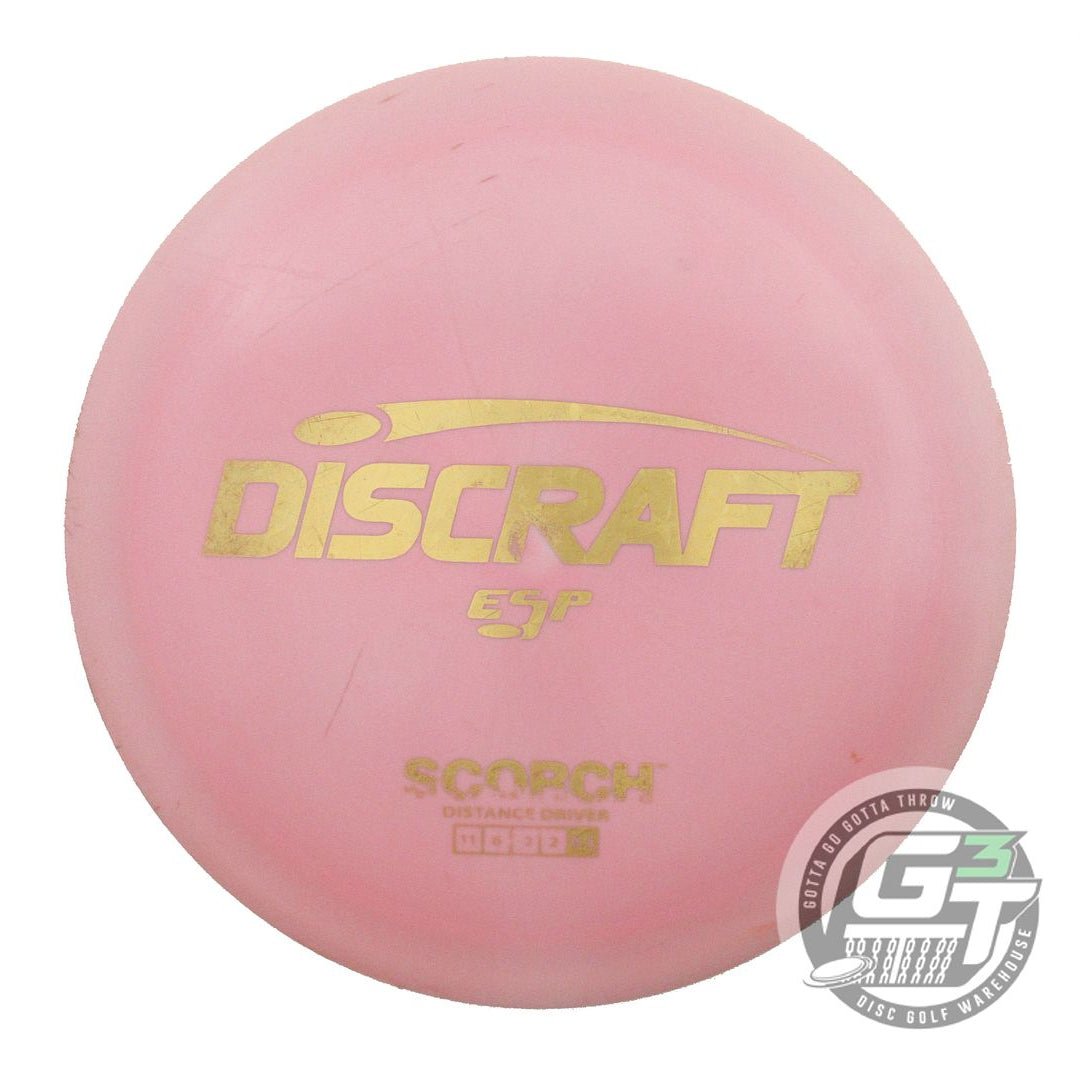 USED Discraft ESP Scorch 171g Pink Gold Star Foil Distance Driver Golf Disc
