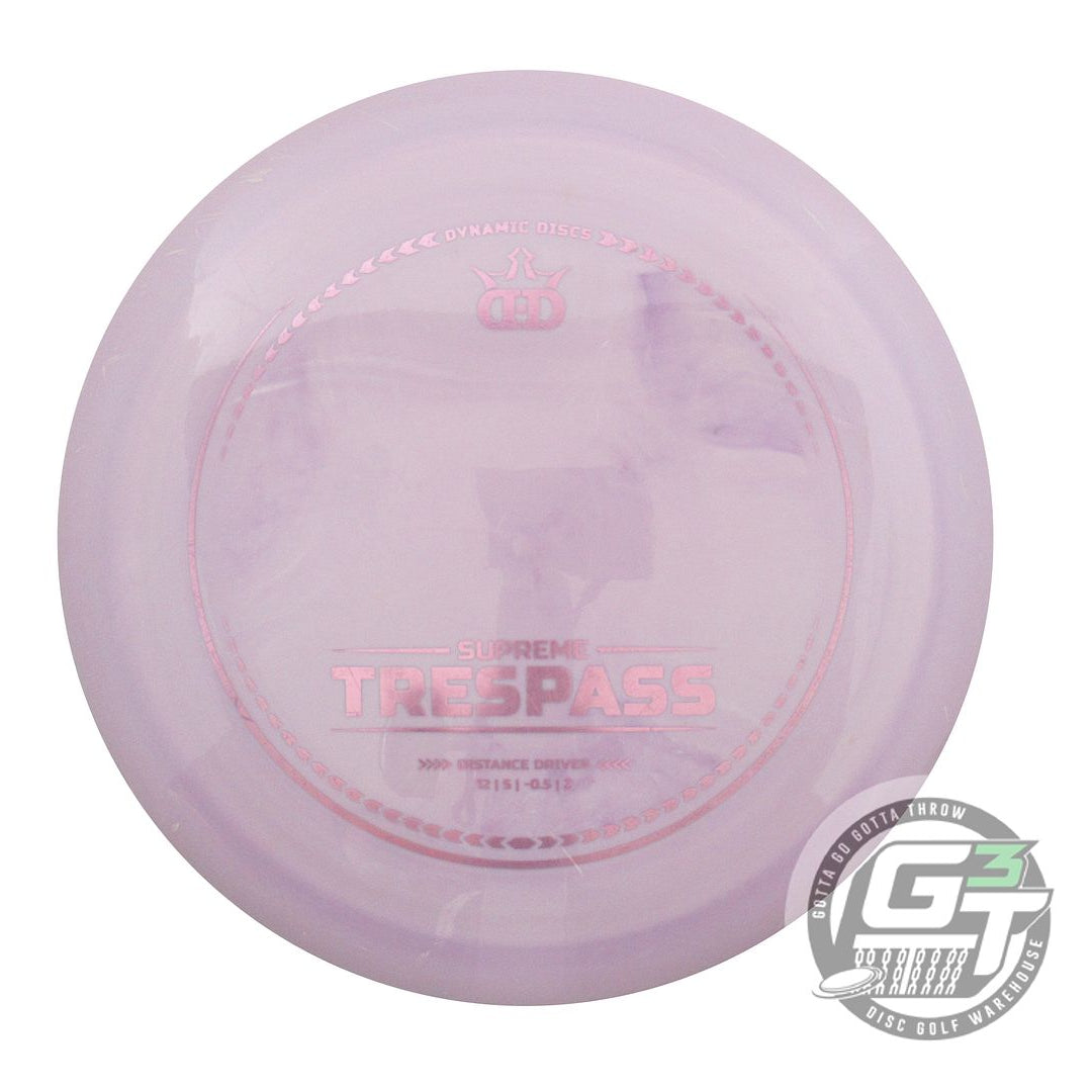 USED Dynamic Discs Supreme Trespass 174g Lilac Distance Driver Golf Disc