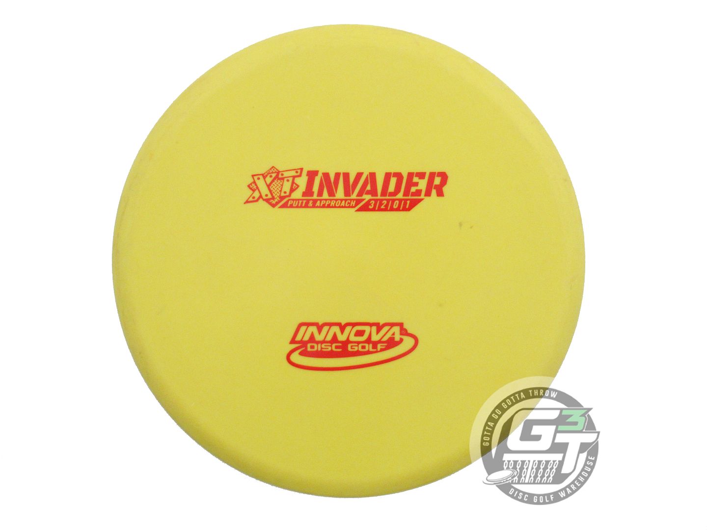 USED Innova XT Invader 175g Yellow Red Stamp Putter Golf Disc