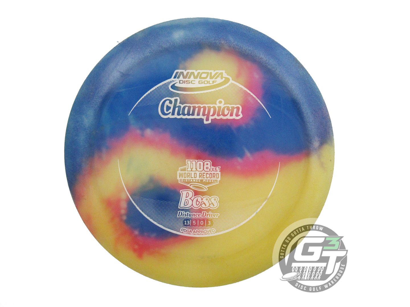 USED Innova I-DYE Champion Boss 172g Yin Yang Distance Driver Golf Disc