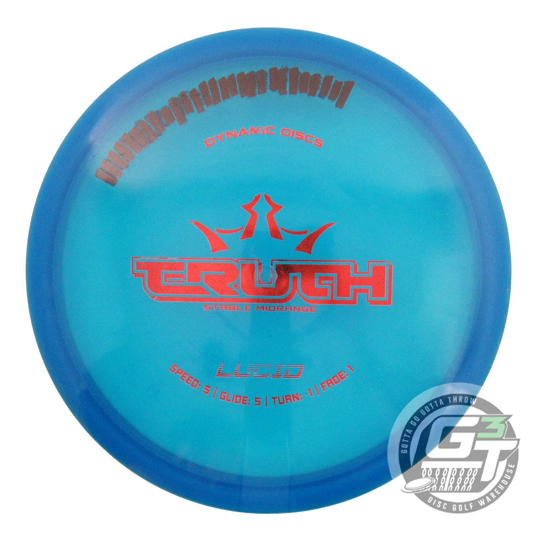 USED Dynamic Discs Lucid Truth 175g Blue Red Foil Midrange Golf Disc