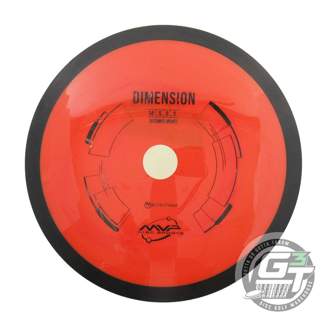USED MVP Disc Sports Neutron Dimension 173g Orange Distance Driver Golf Disc