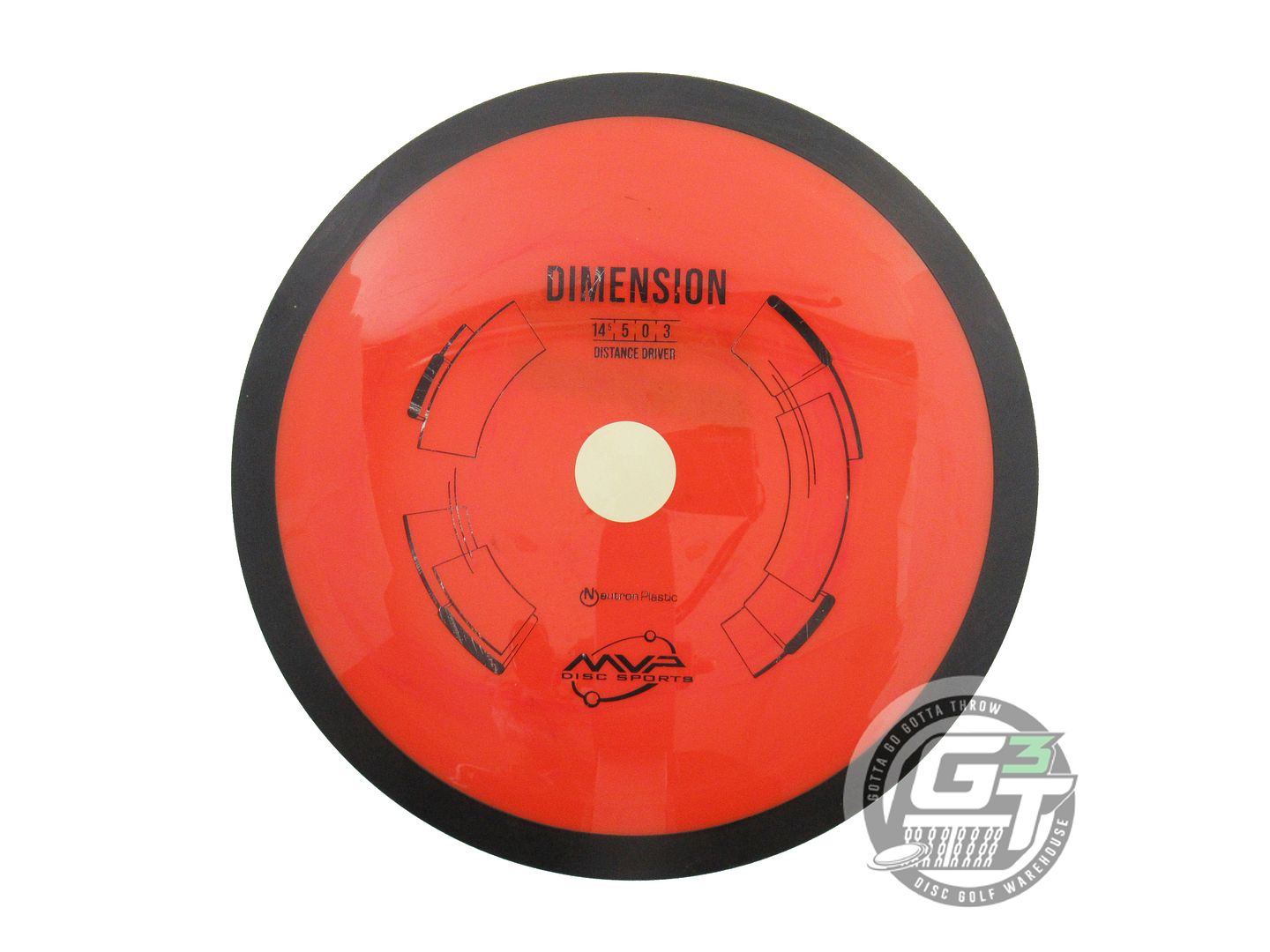 USED MVP Disc Sports Neutron Dimension 173g Orange Distance Driver Golf Disc