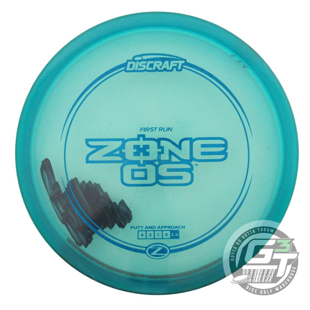 USED Discraft FIRST RUN Z Zone OS 174g Teal Blue Foil Putter Golf Disc