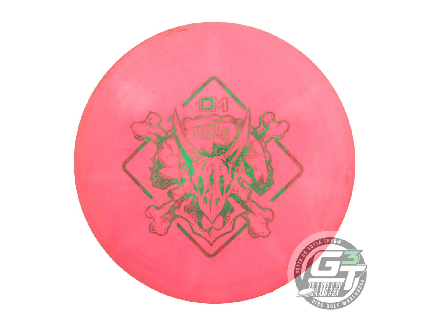 USED Dynamic Discs Fuzion Burst Trespass 171g Pink Green Foil Driver Golf Disc