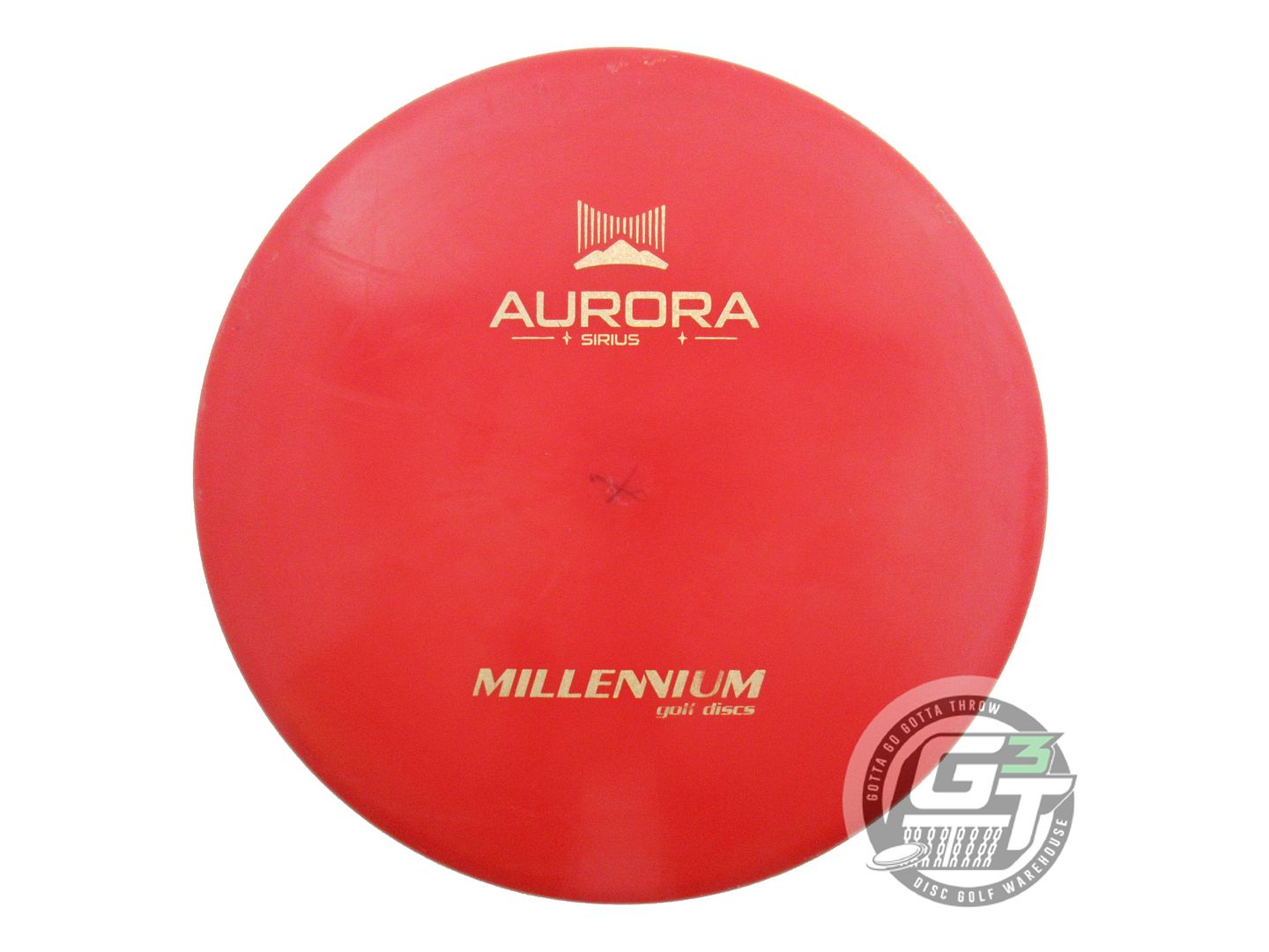 USED Millennium Sirius Aurora MS 180g Red Gold Glitter Foil Midrange Golf Disc