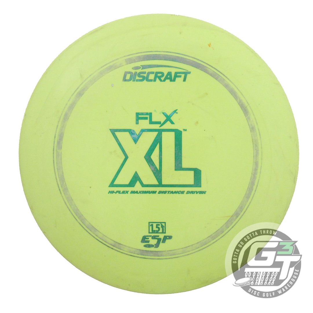 USED Discraft ESP FLX XL 173g Lime Green Foil Distance Driver Golf Disc
