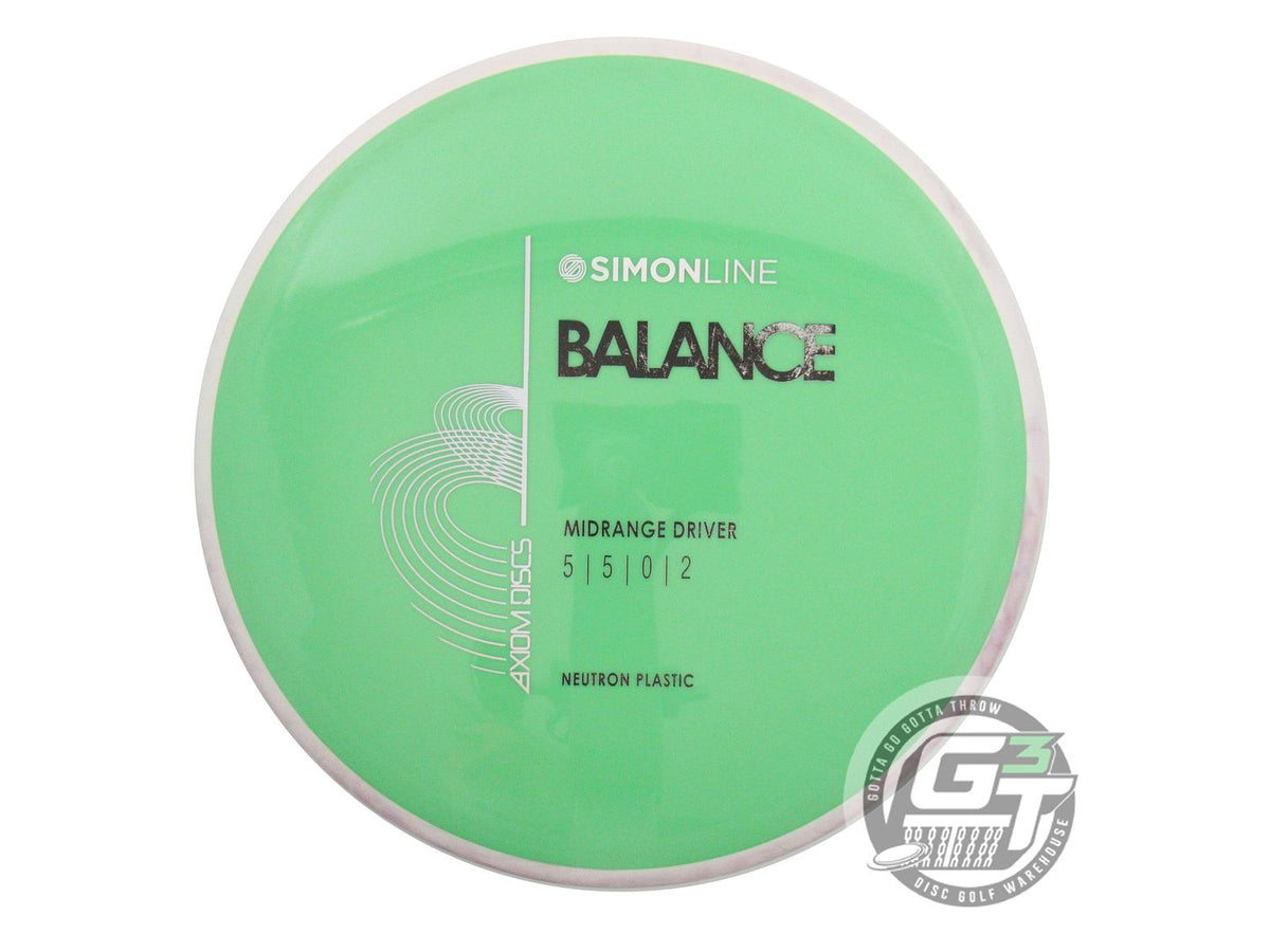 USED Axiom Discs Neutron Balance 174g Green Lt. Pink Rim Midrange Golf Disc