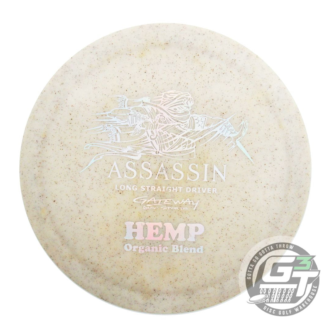 USED Gateway Diamond Hemp Assassin 174g Ivory Silver Holo Driver Golf Disc