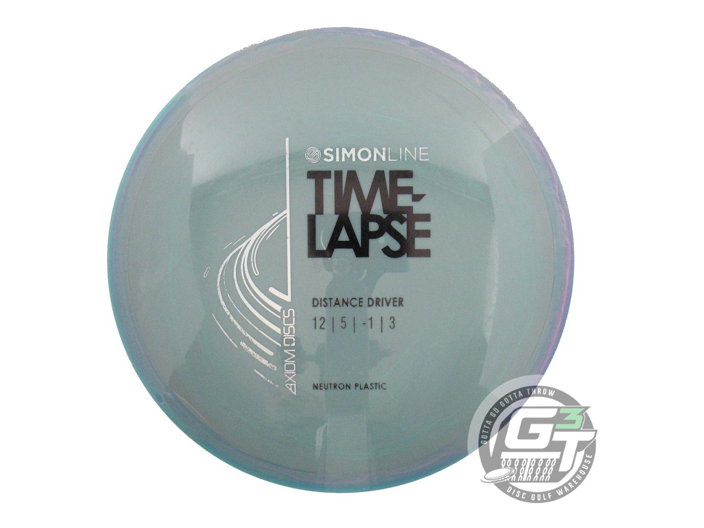 USED Axiom Discs Neutron Time Lapse 174g Gray Swirl Rim Driver Golf Disc