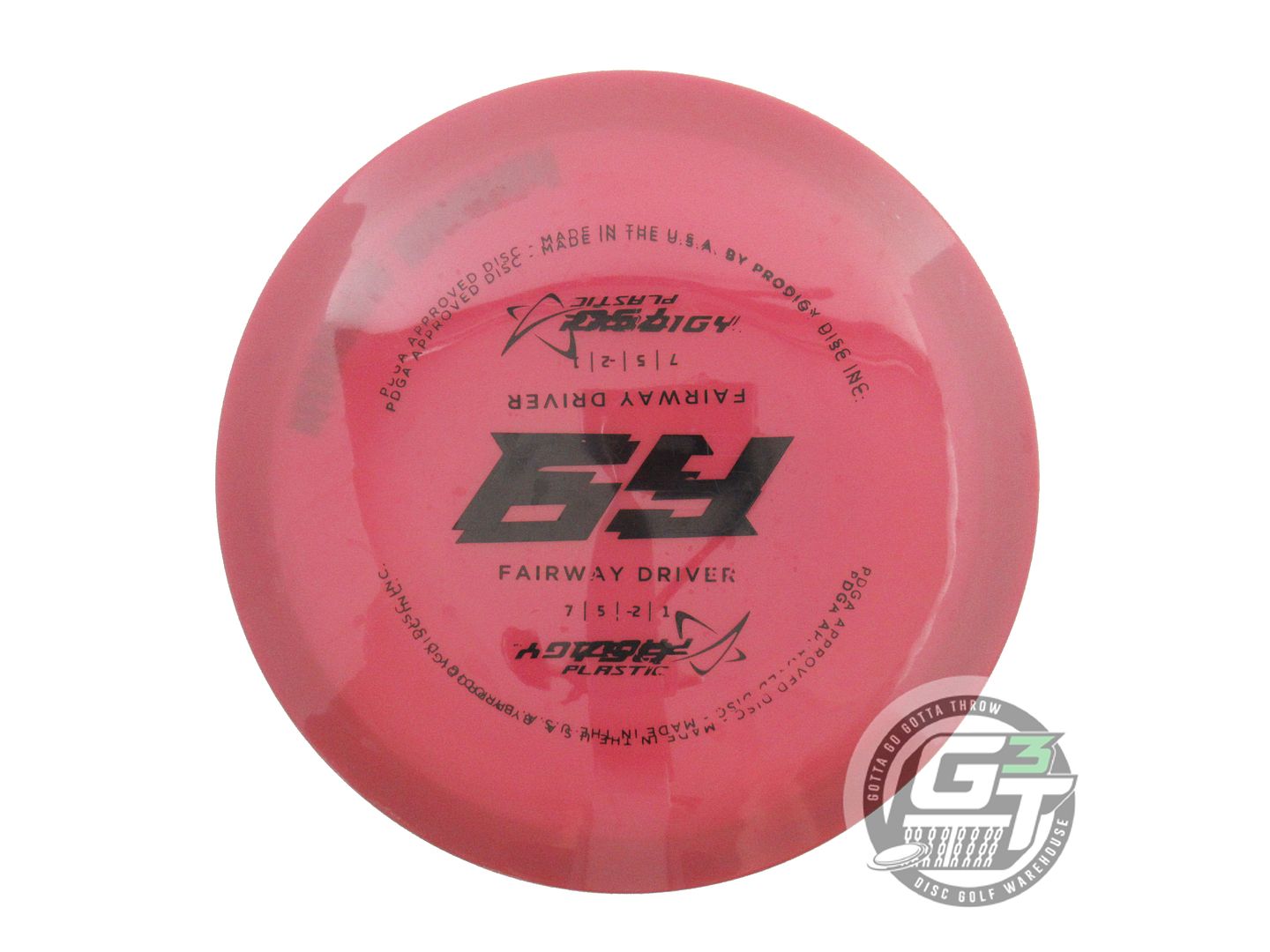 USED Prodigy Discs X-OUT 750 F5 176g Raspberry Fairway Driver Golf Disc