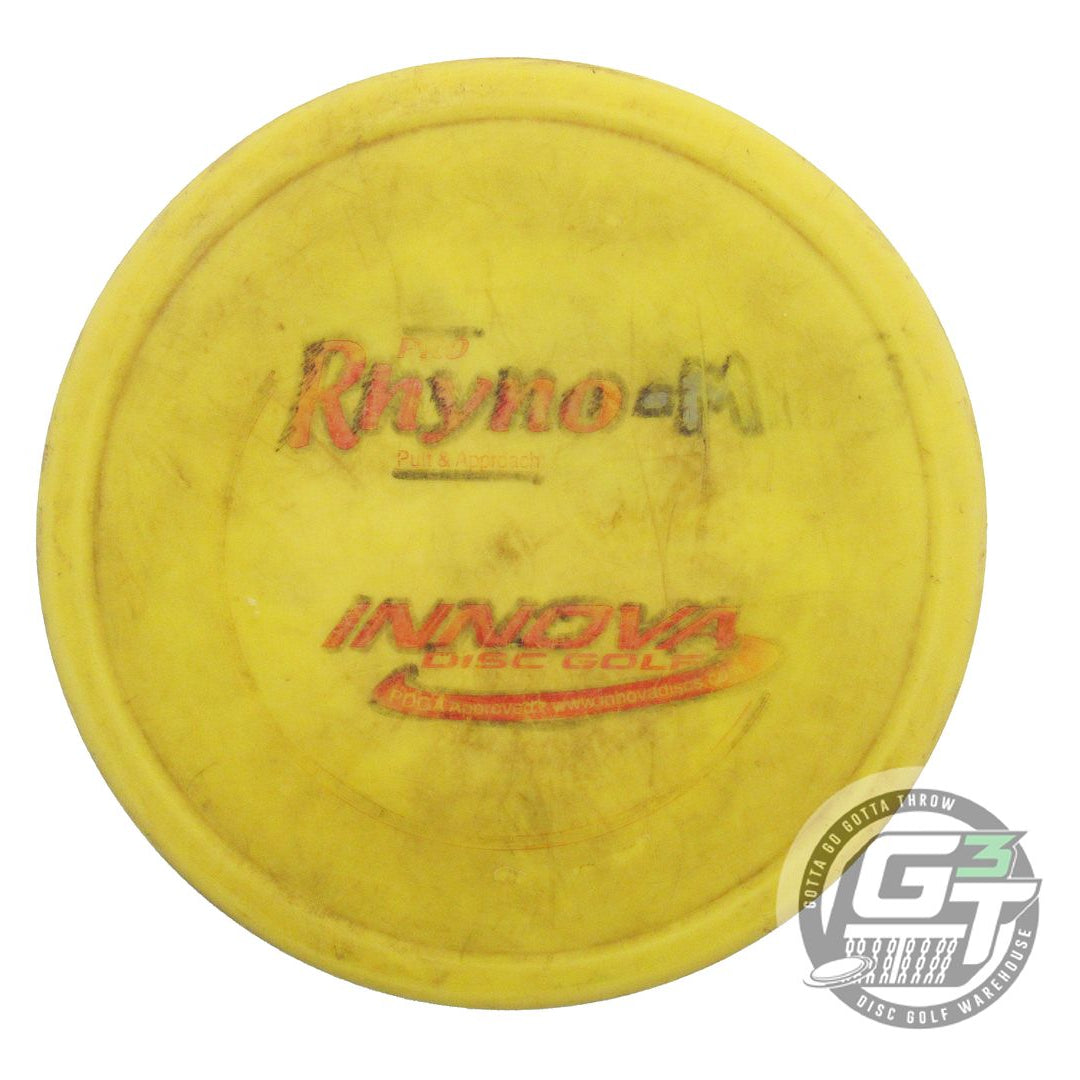 USED Innova GUMMY R-Pro Rhyno 166g Yellow Red Foil PFN Putter Golf Disc
