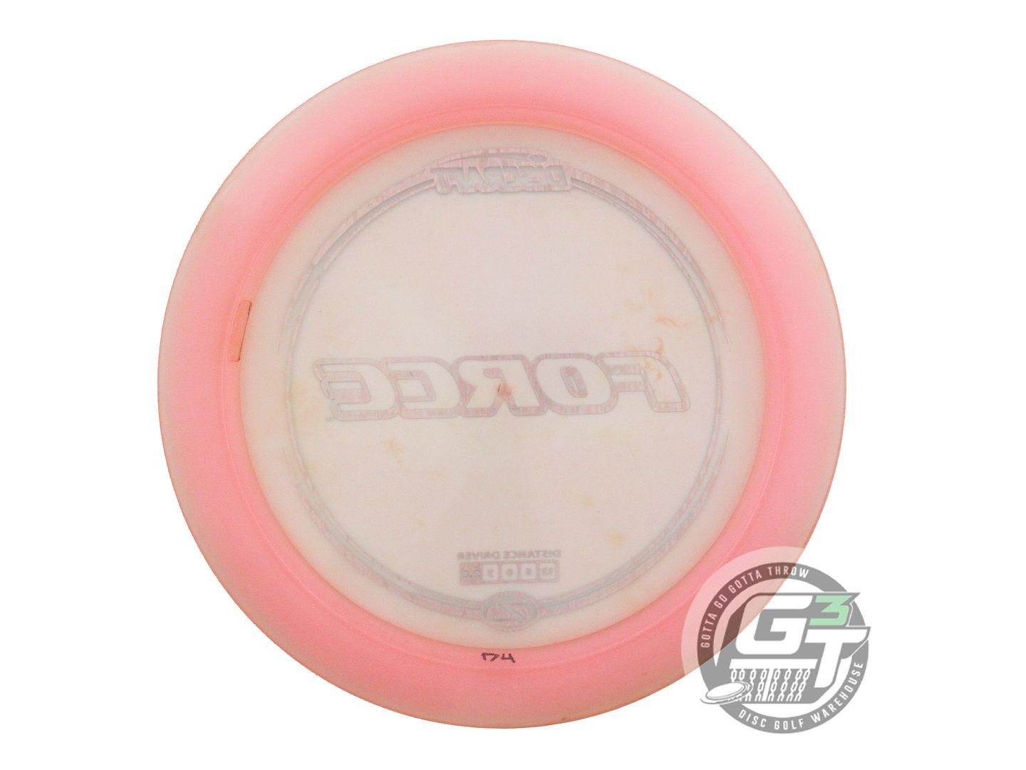 USED Discraft Z Force 174g Pink Teal Foil Distance Driver Golf Disc