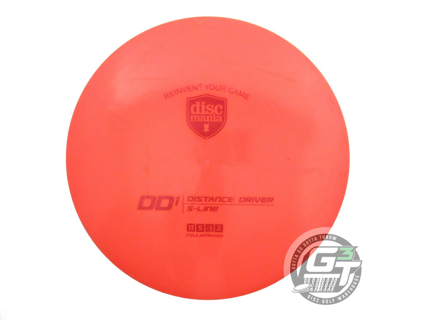 USED DiscMania S-Line DD1 176g Orange Red Foil Distance Driver Golf Disc
