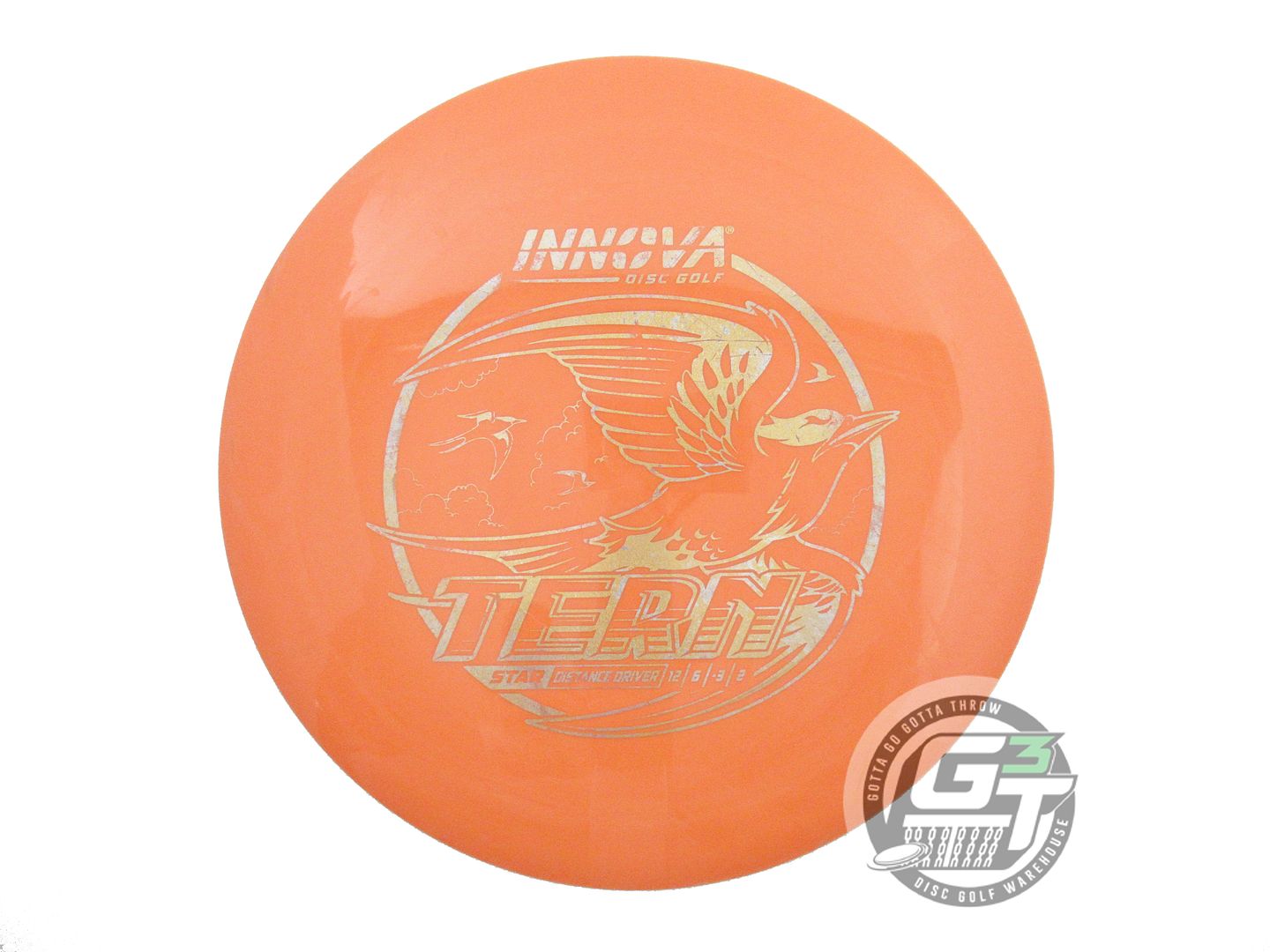 USED Innova Star Tern 163g Orange Gold Glitter Foil A Distance Driver Golf Disc