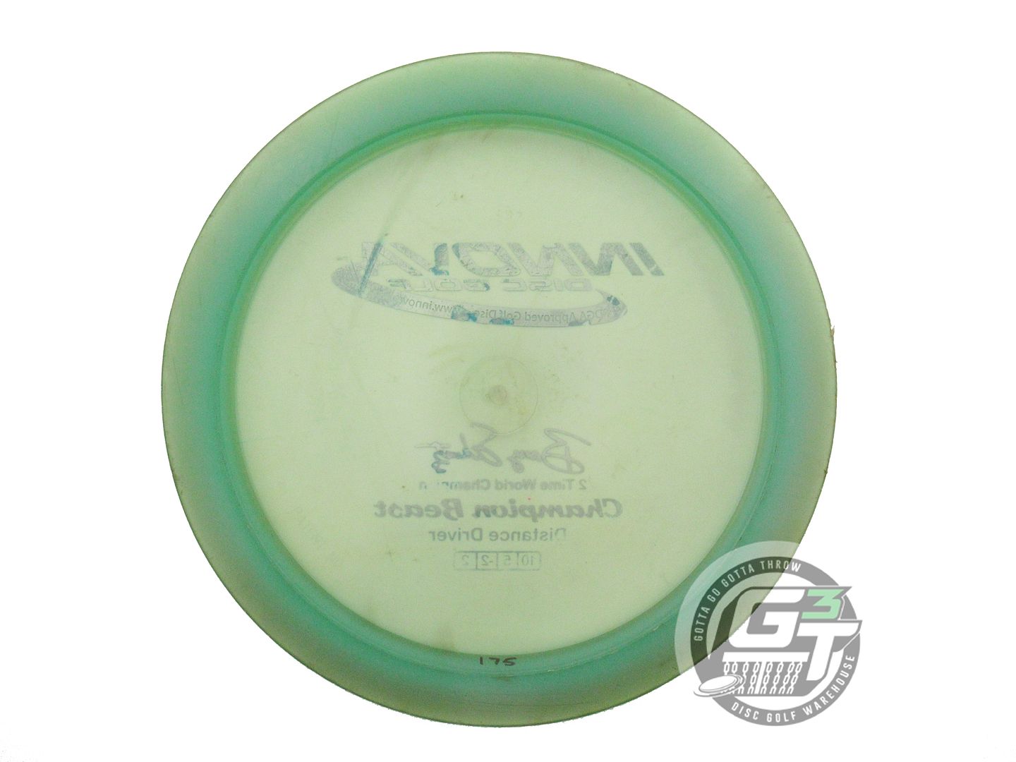USED Innova Champion Beast 175g Green Blue Foil Distance Driver Golf Disc