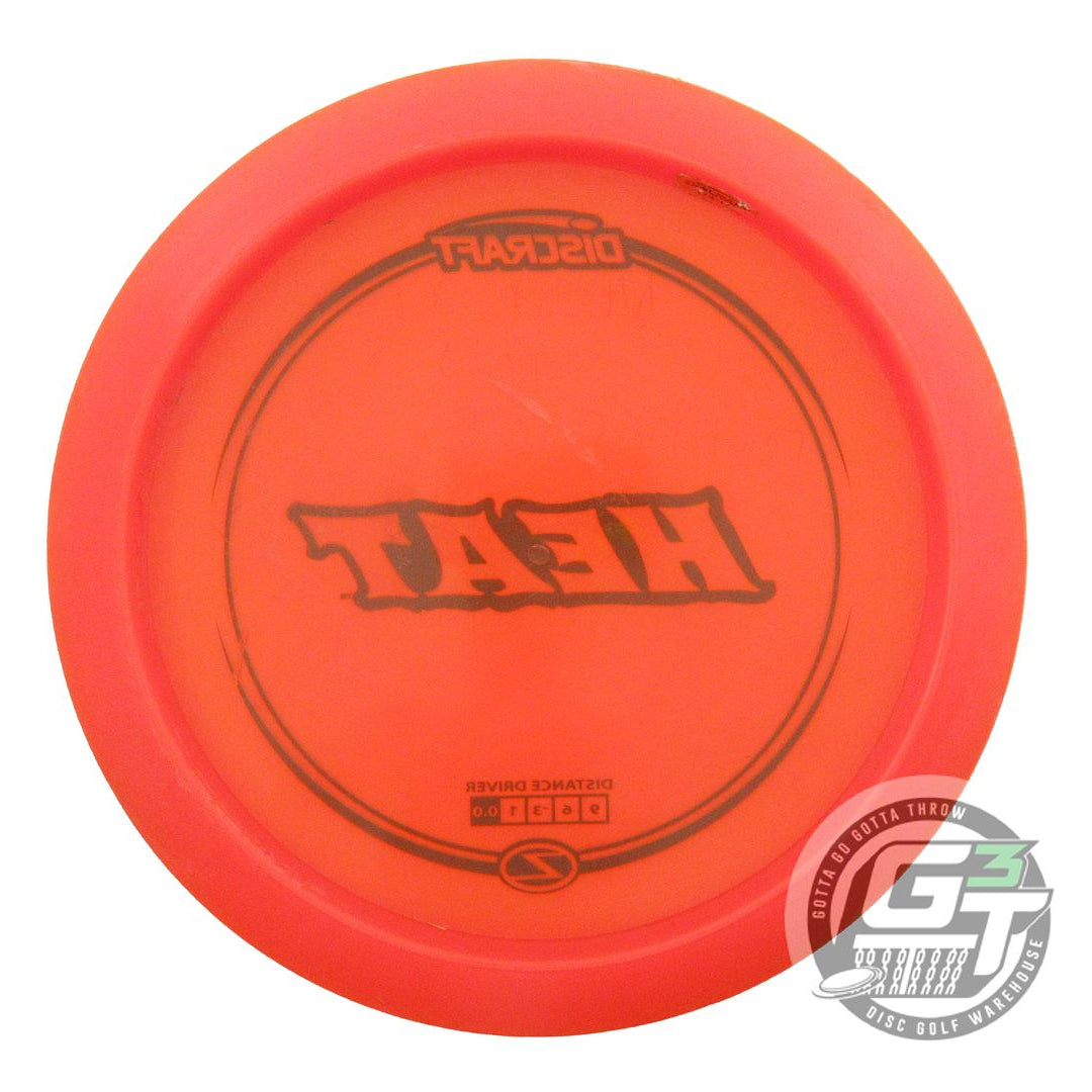 USED Discraft Z Heat 174g Orange Black Stamp Distance Driver Golf Disc