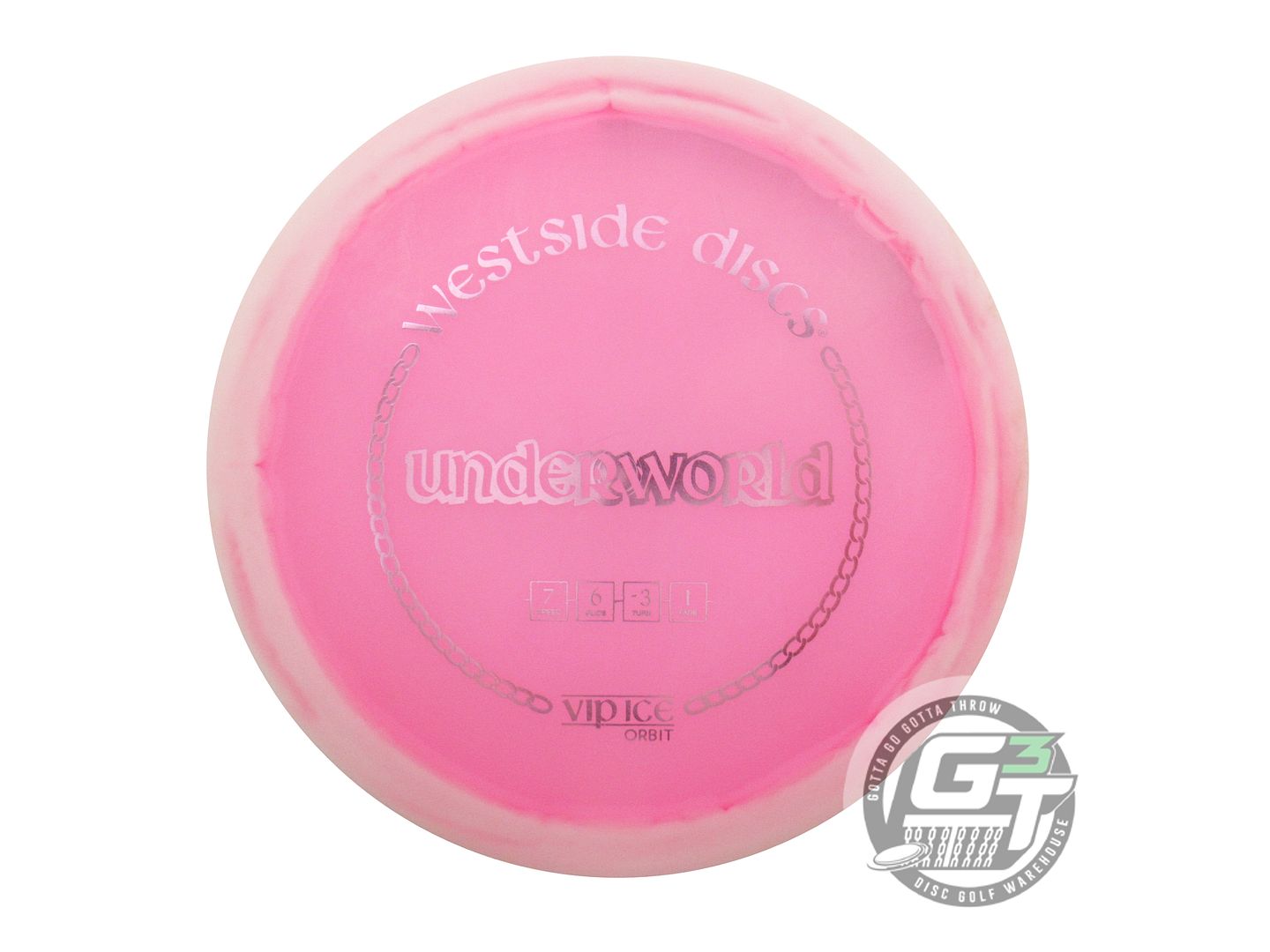 USED Westside Discs VIP Ice Orbit Underworld 173g White-Pink Driver Golf Disc