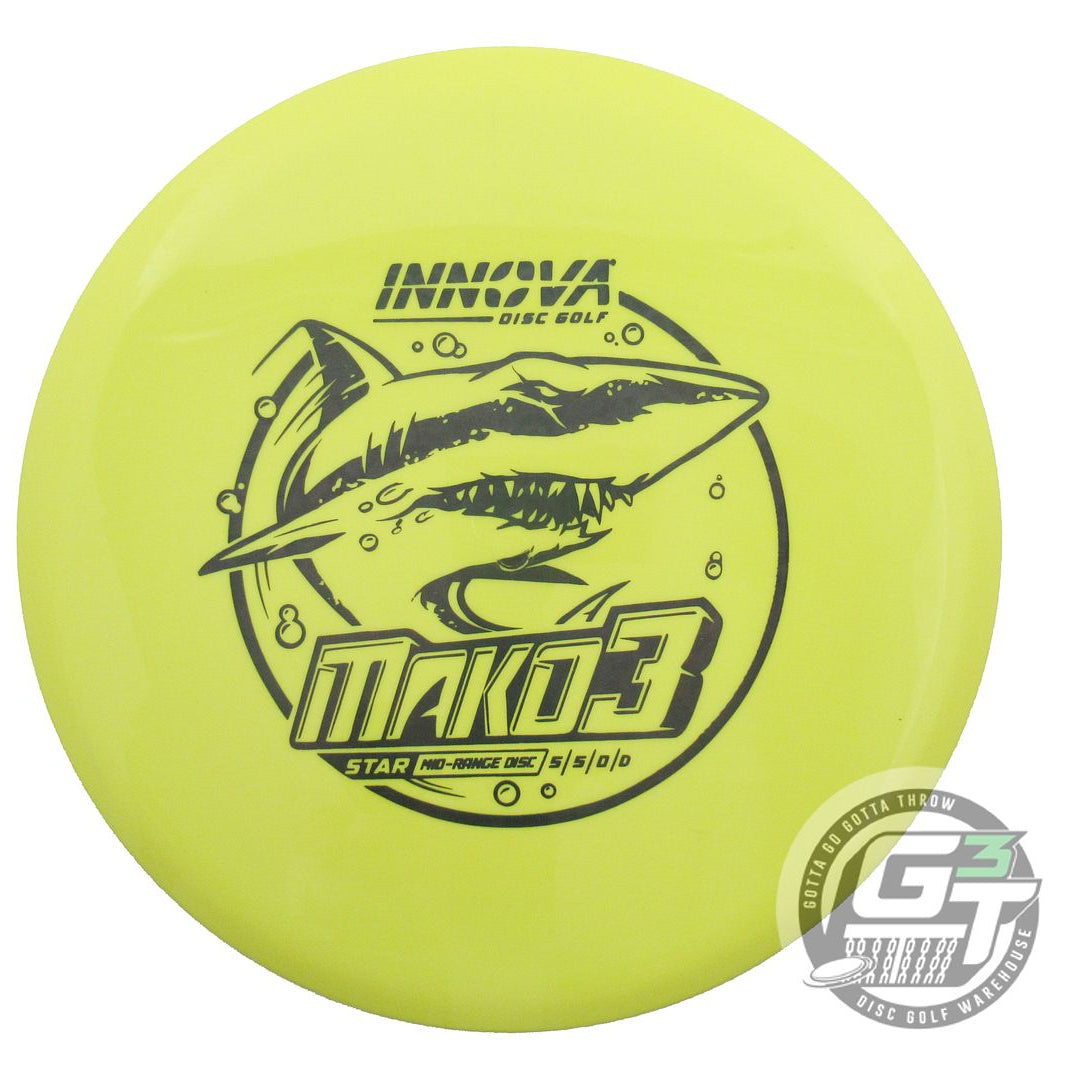 USED Innova Star Mako3 180g Yellow Black Foil Midrange Golf Disc