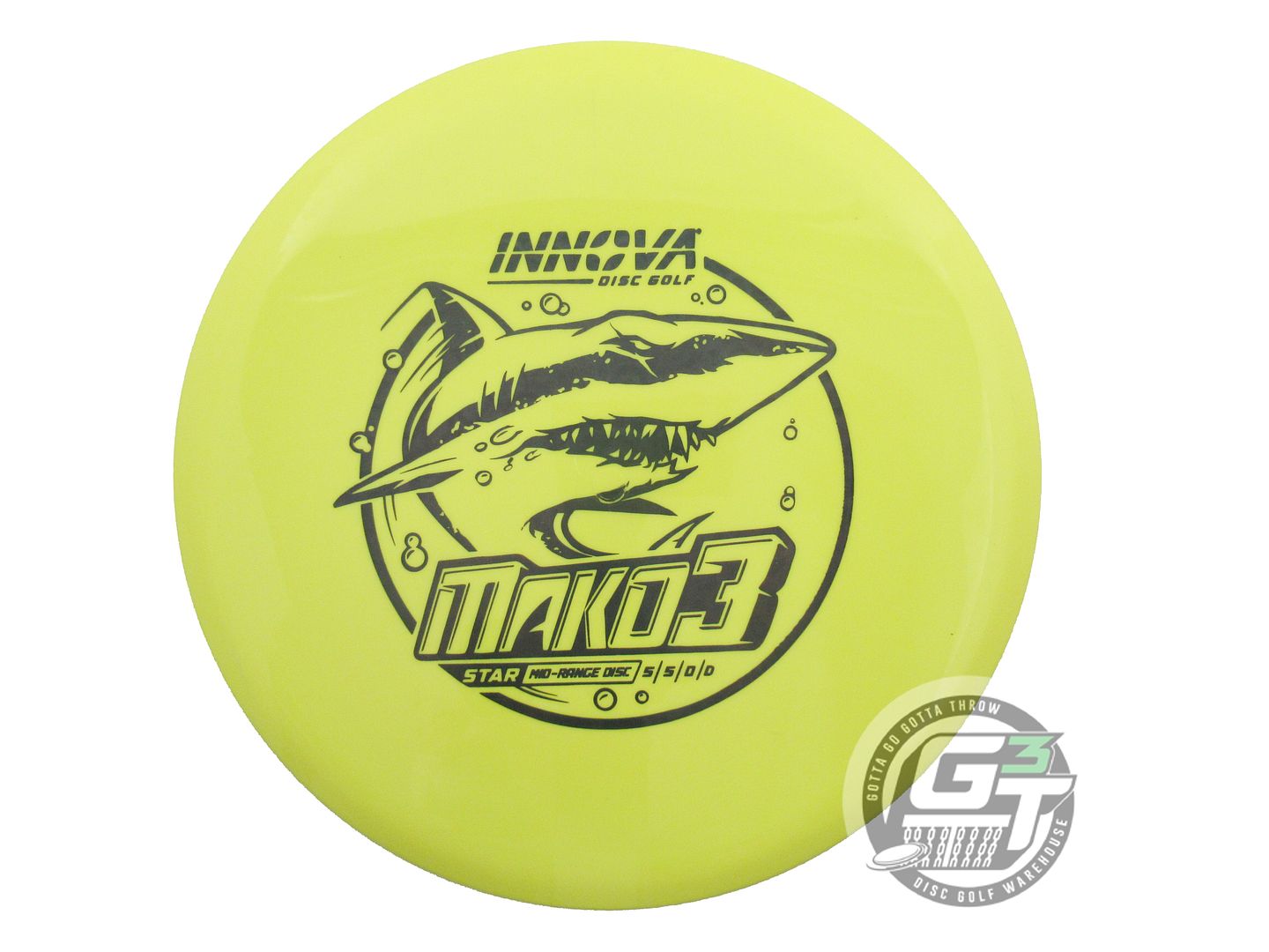 USED Innova Star Mako3 180g Yellow Black Foil Midrange Golf Disc