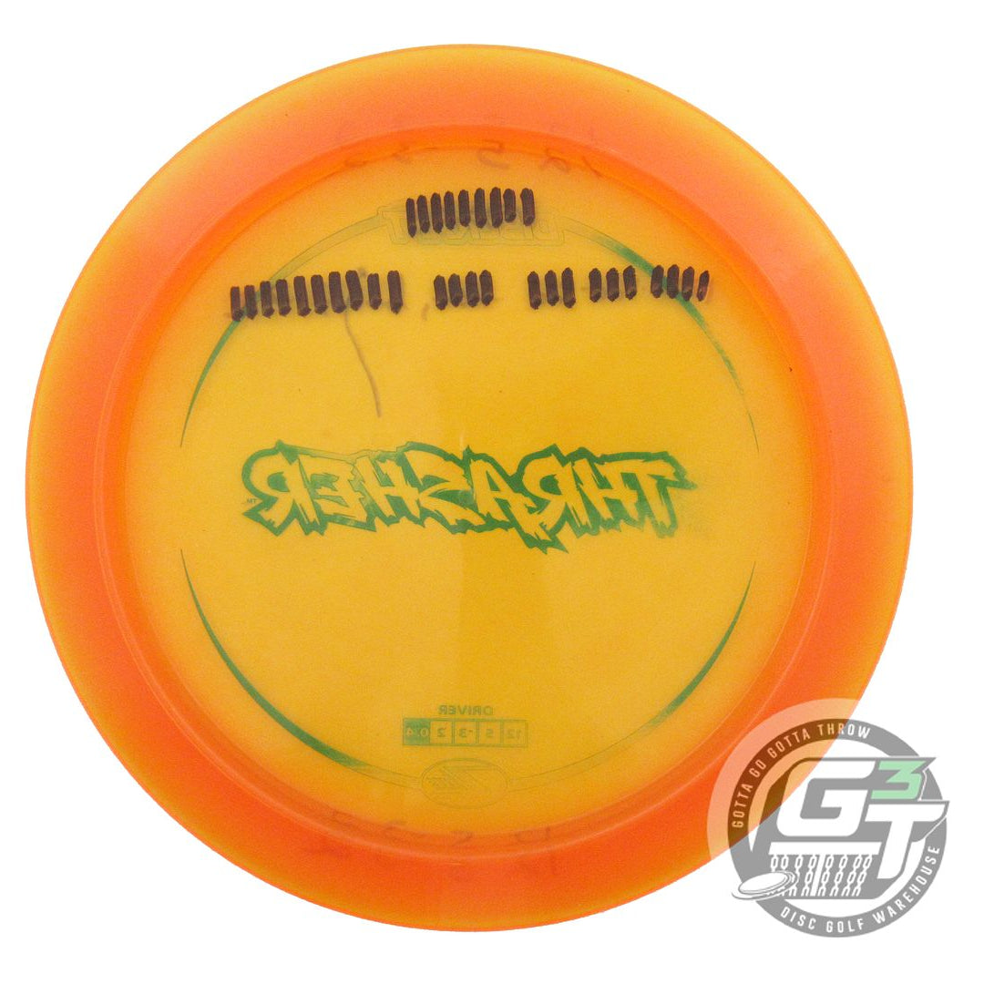 USED Discraft Z Lite Thrasher 159g Orange Green Stamp Distance Driver Golf Disc