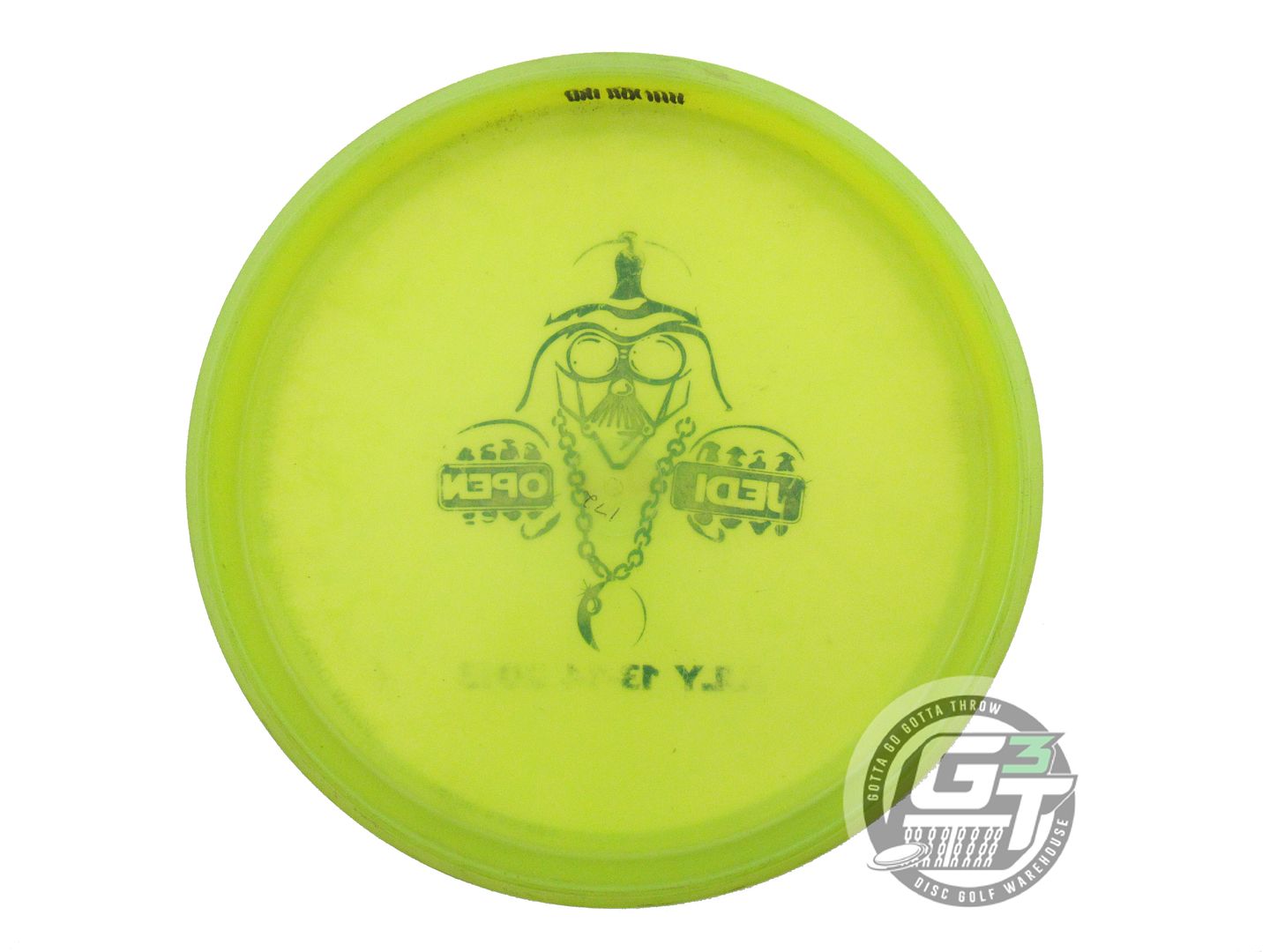 USED Innova Champion Rhyno 172g Lime Black Stamp GUMMY Putter Golf Disc