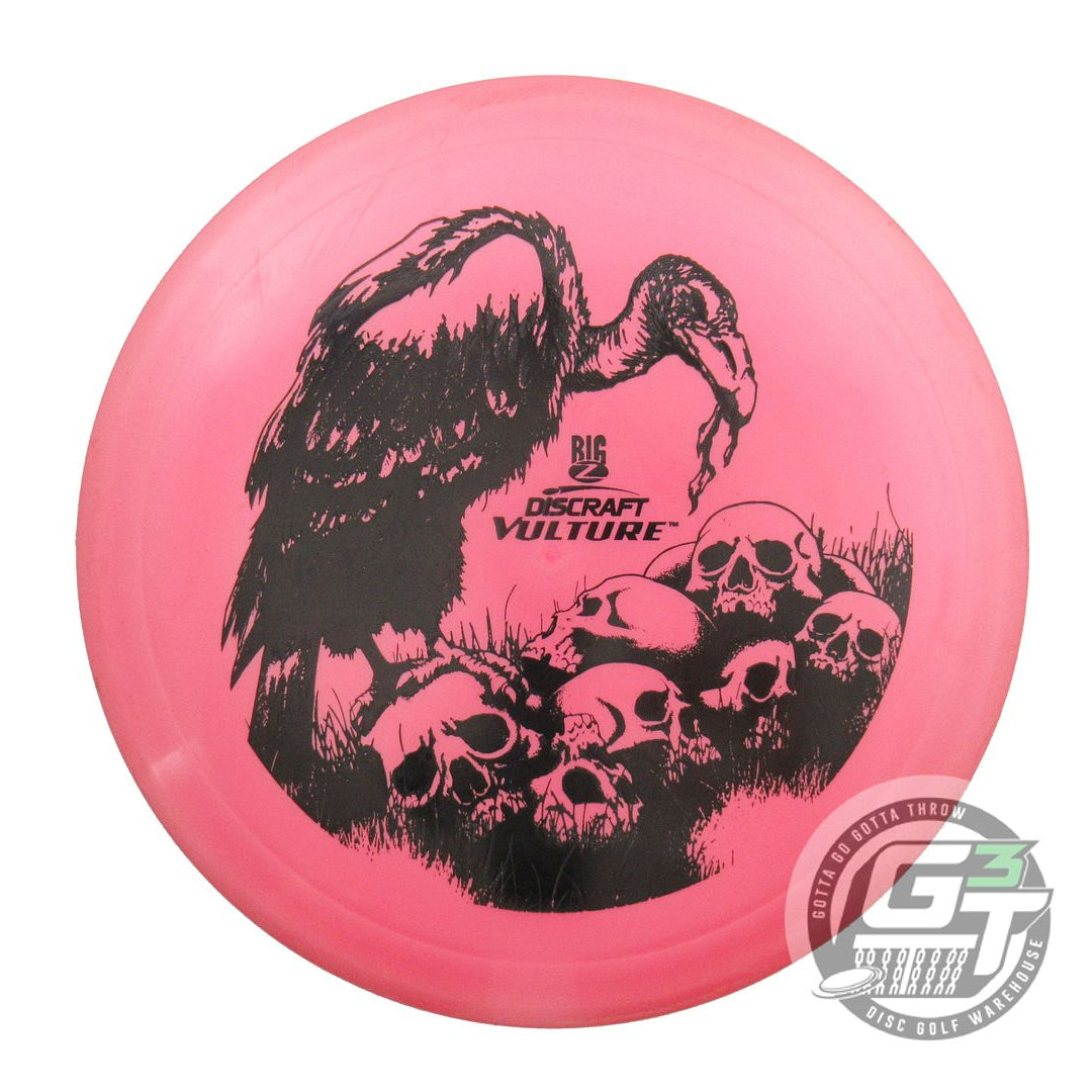 USED Discraft Big Z Vulture 176g Pink Black Stamp Distance Driver Golf Disc